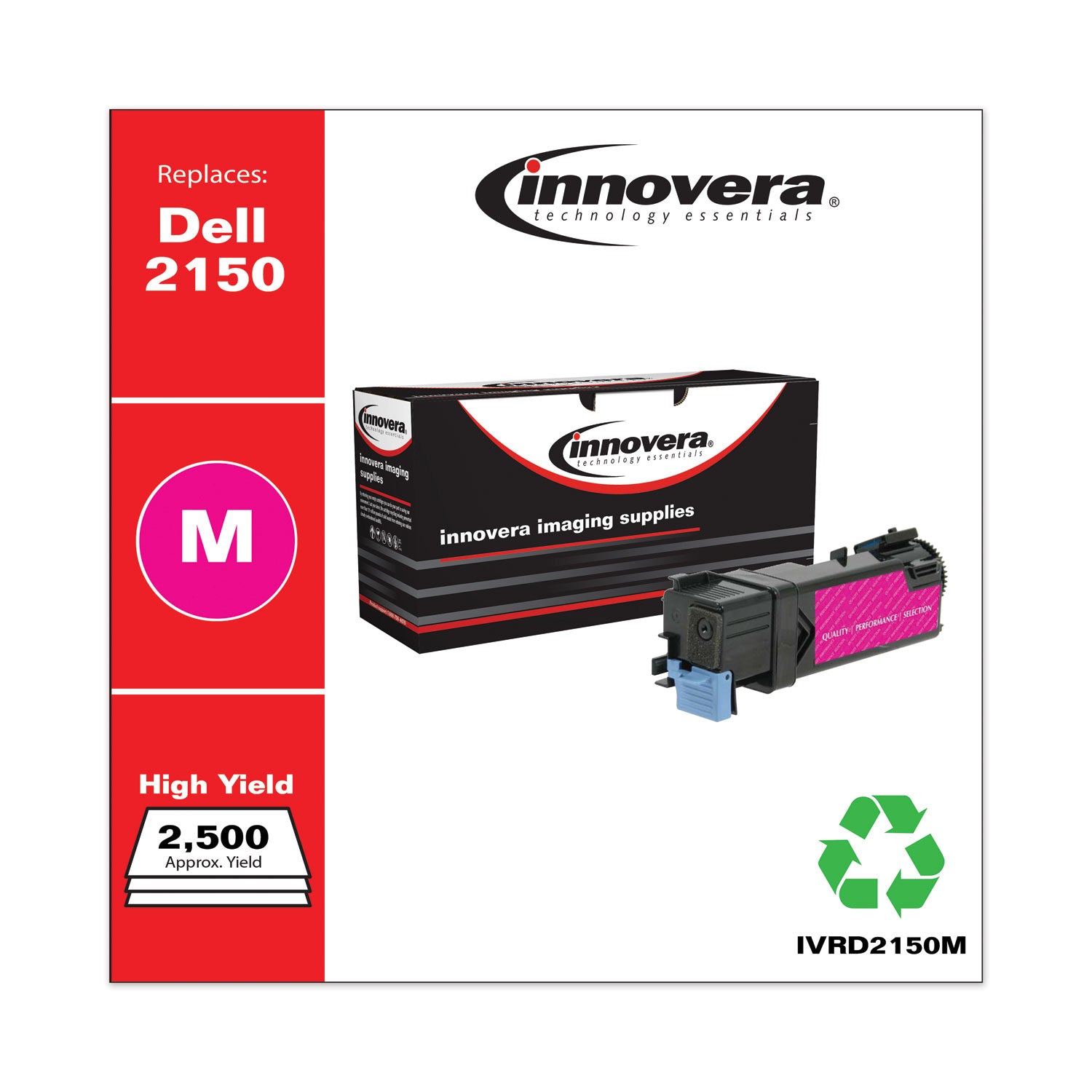 Innovera® Remanufactured Magenta High-Yield Toner, Replacement for 331-0717, 2,500 Page-Yield