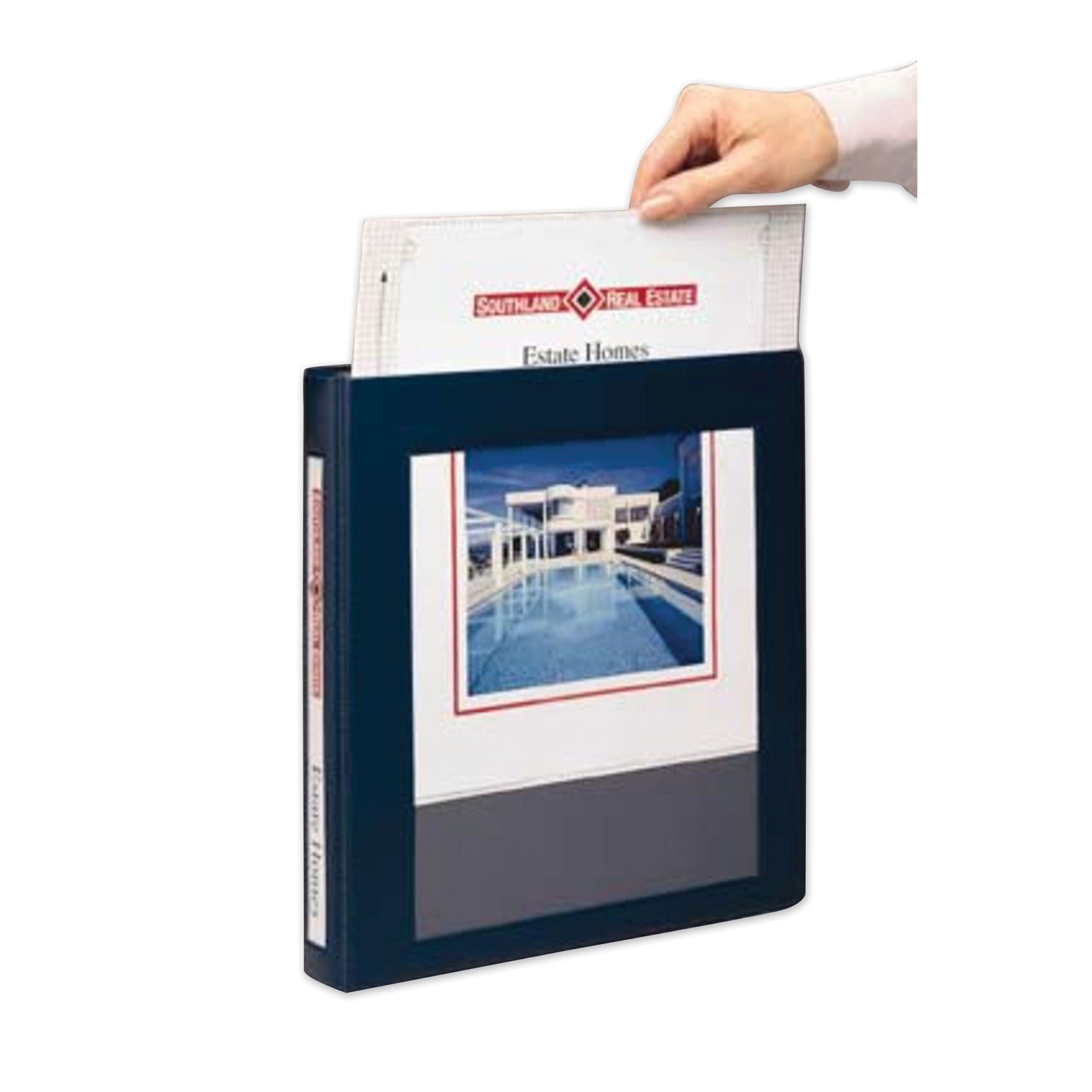 Avery® Framed View Heavy-Duty Binders, 3 Rings, 0.5" Capacity, 11 x 8.5, Black