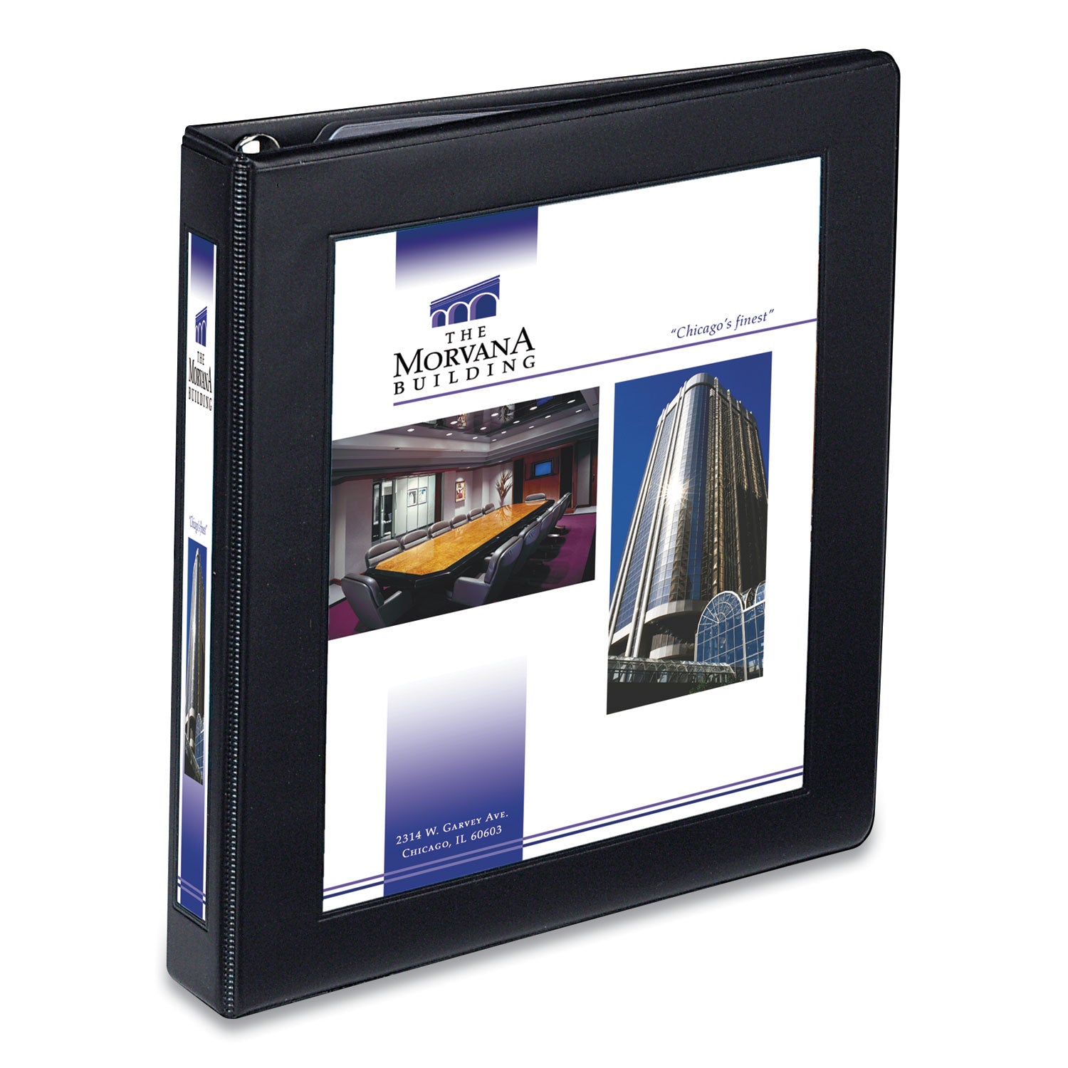 Framed View Heavy-Duty Binders, 3 Rings, 1" Capacity, 11 x 8.5, Black