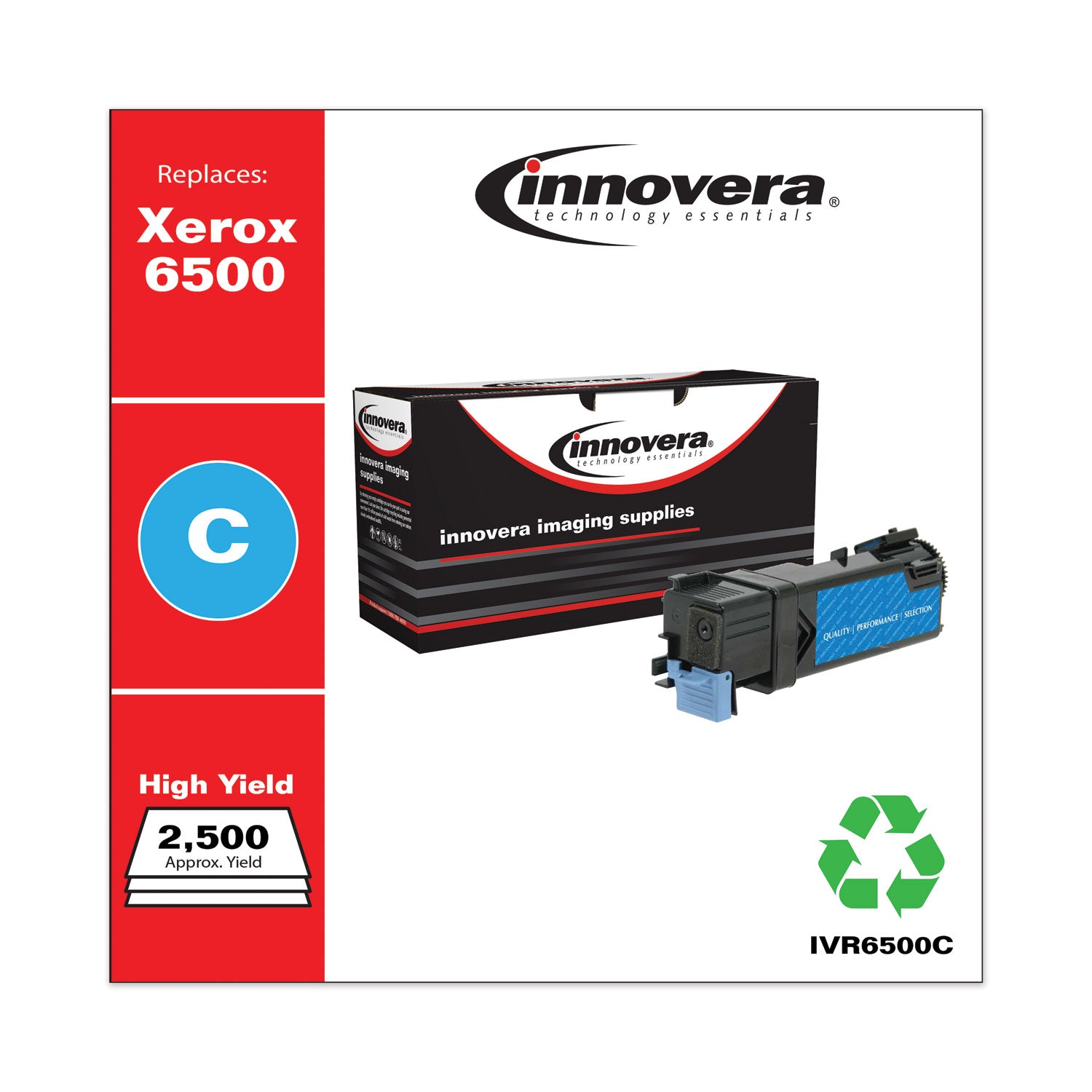 Remanufactured Cyan High-Yield Toner, Replacement for 106R01594, 2,500 Page-Yield Innovera® Flipcost