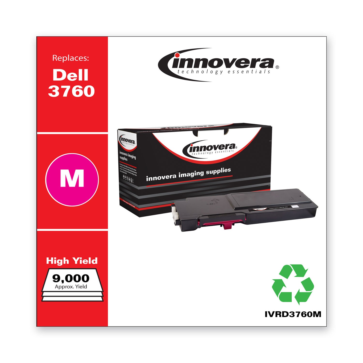 Innovera® Remanufactured Magenta Toner, Replacement for 331-8431, 9,000 Page-Yield