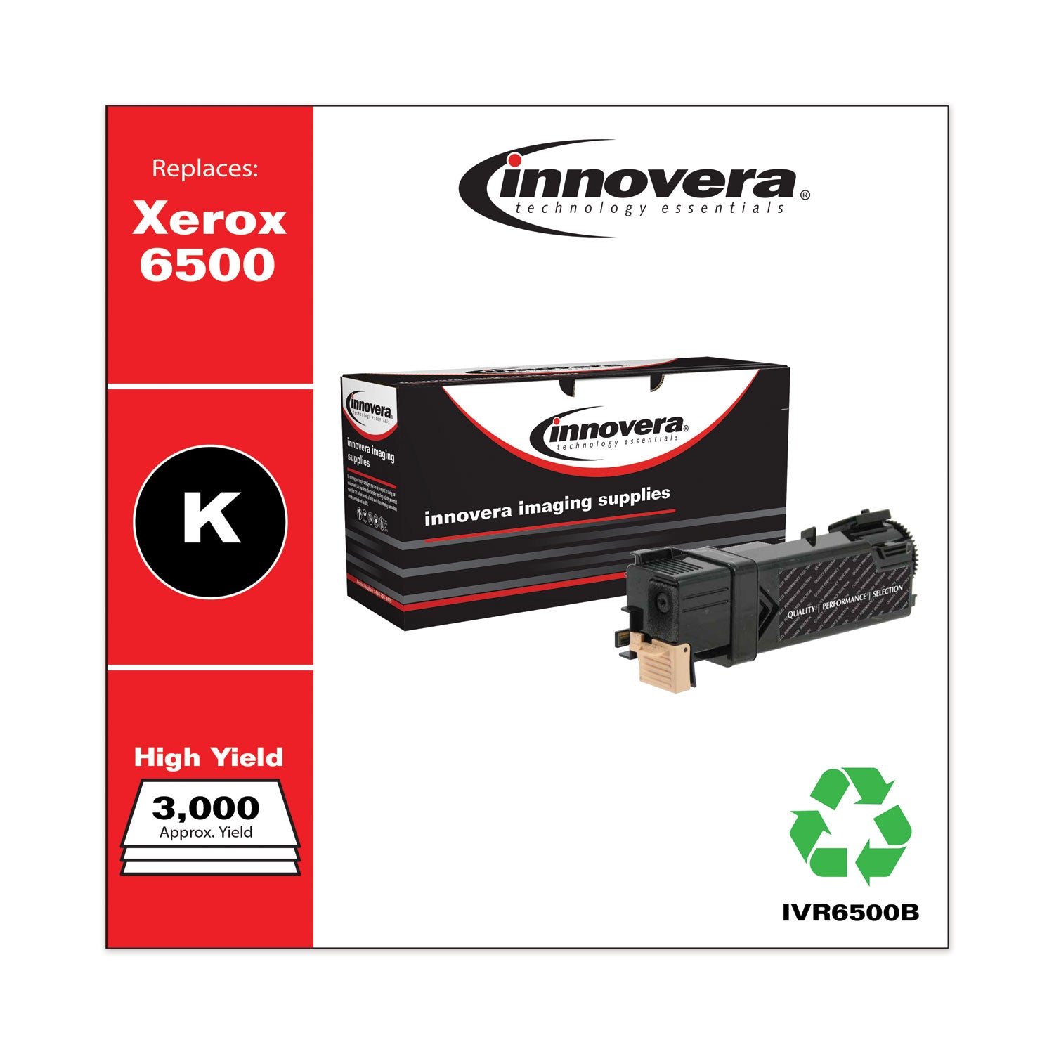 Innovera® Remanufactured Black High-Yield Toner, Replacement for 106R01597, 3,000 Page-Yield