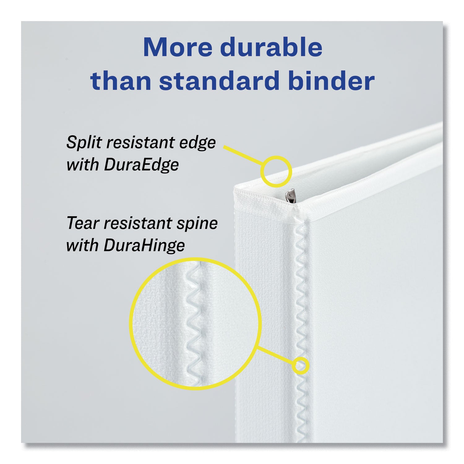 Avery® Heavy-Duty View Binders, 3 Rings, 3" Capacity, 11 x 17, White