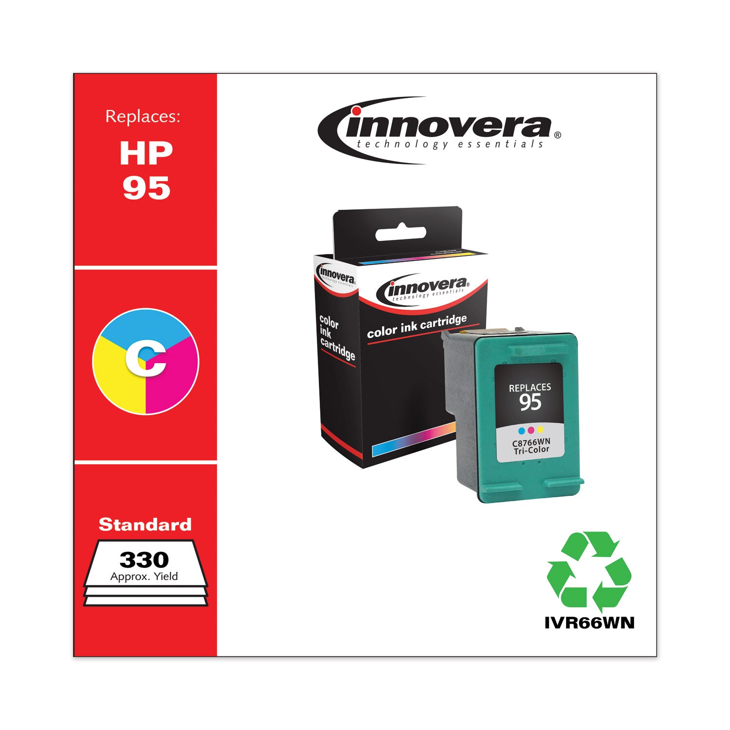 Innovera® Remanufactured Tri-Color Ink, Replacement for 95 (C8766WN), 330 Page-Yield