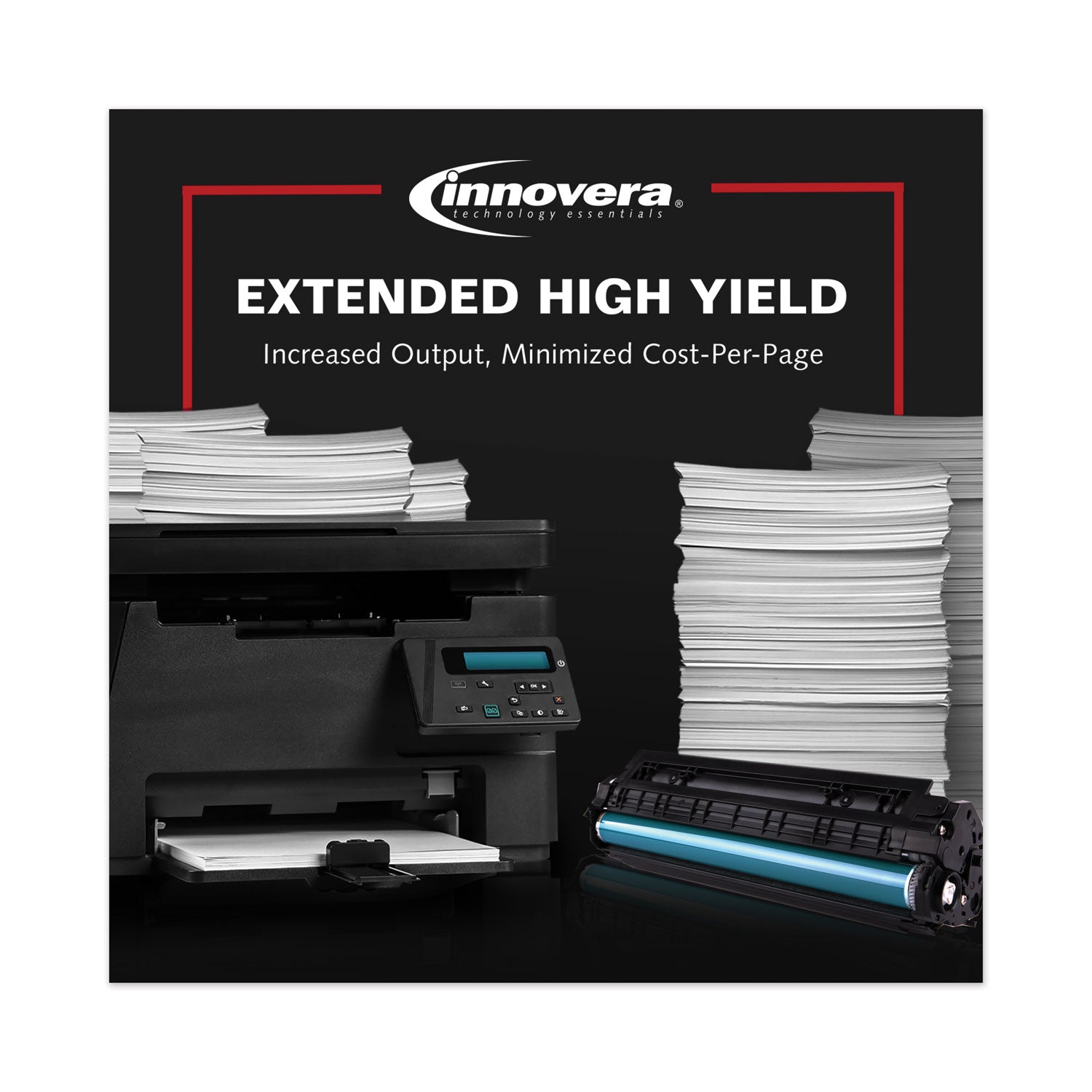 Innovera® Remanufactured Black Extended-Yield Toner, Replacement for 80X (CF280XJ), 8,000 Page-Yield