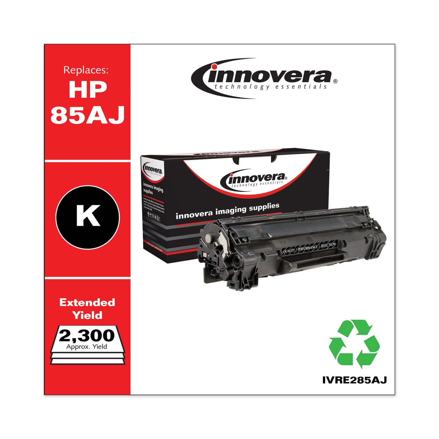 Remanufactured Black Extended-Yield Toner, Replacement for 85A (CE285AJ), 2,300 Page-Yield Innovera® Flipcost