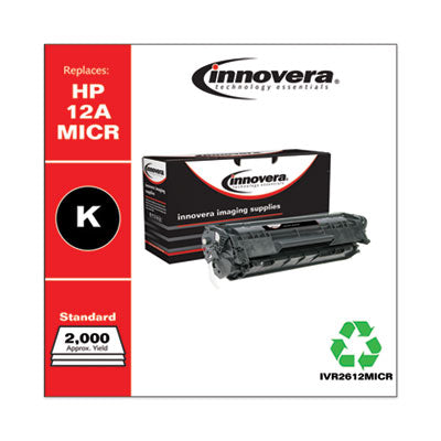 Remanufactured Black MICR Toner, Replacement for 12AM (Q2612AM), 2,000 Page-Yield Flipcost Flipcost