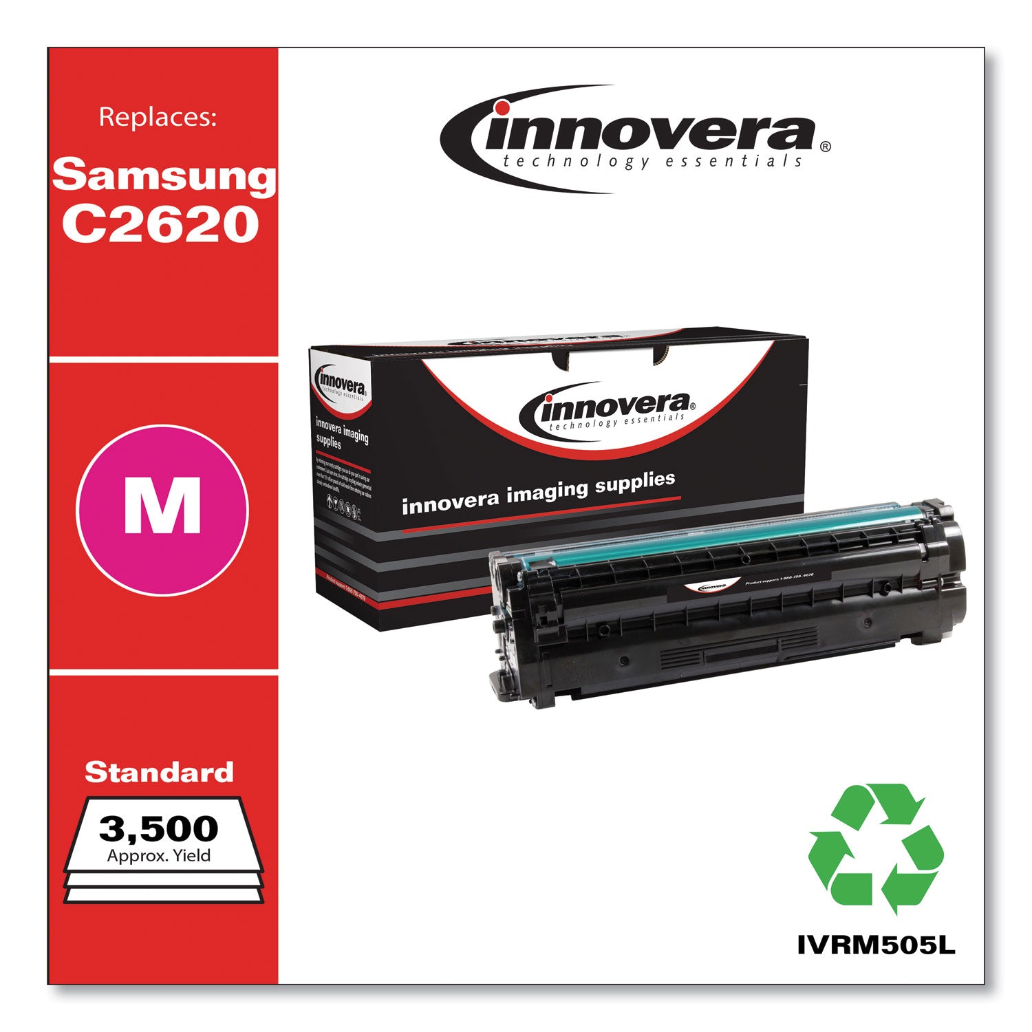 Innovera® Remanufactured Magenta High-Yield Toner, Replacement for CLT-M505L (SU304A), 3,500 Page-Yield