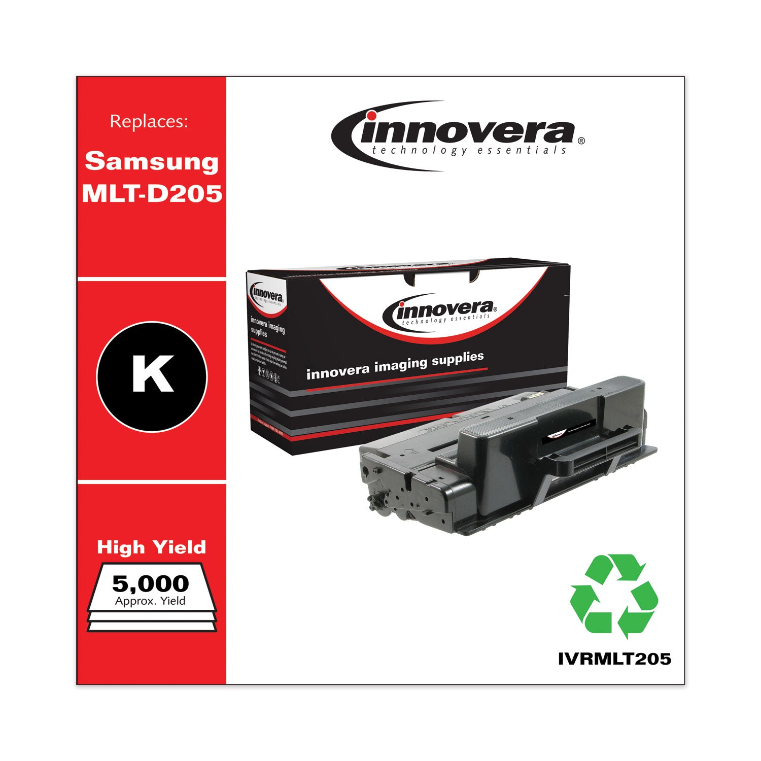 Innovera® Remanufactured Black Toner, Replacement for MLT-D205L, 5,000 Page-Yield