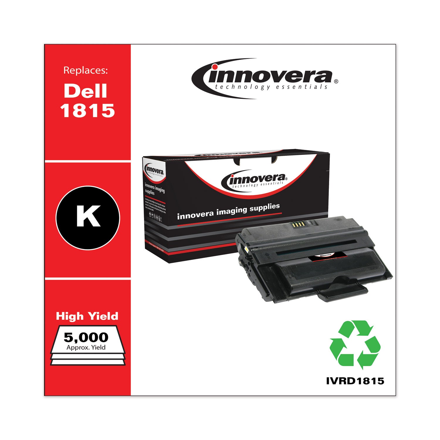 Innovera® Remanufactured Black High-Yield Toner, Replacement for 310-7943, 5,000 Page-Yield