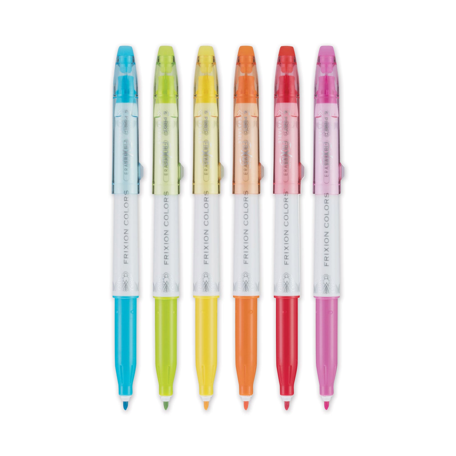 Pilot® FriXion Colors Erasable Porous Point Pen, Stick, Bold 2.5 mm, Six Assorted Artistic Ink and Barrel Colors, 6/Pack