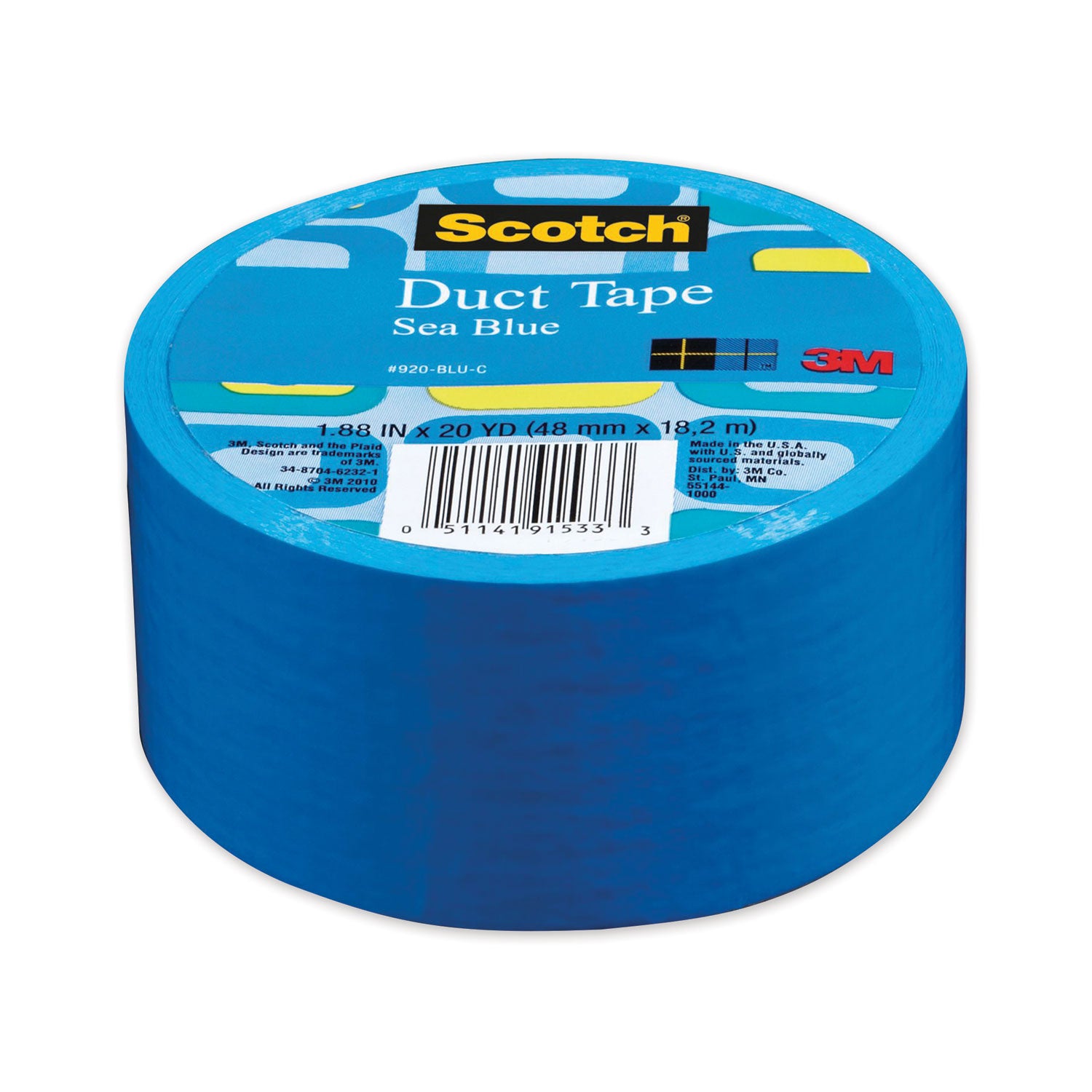 Duct Tape, 1.88" x 20 yds, Sea Blue