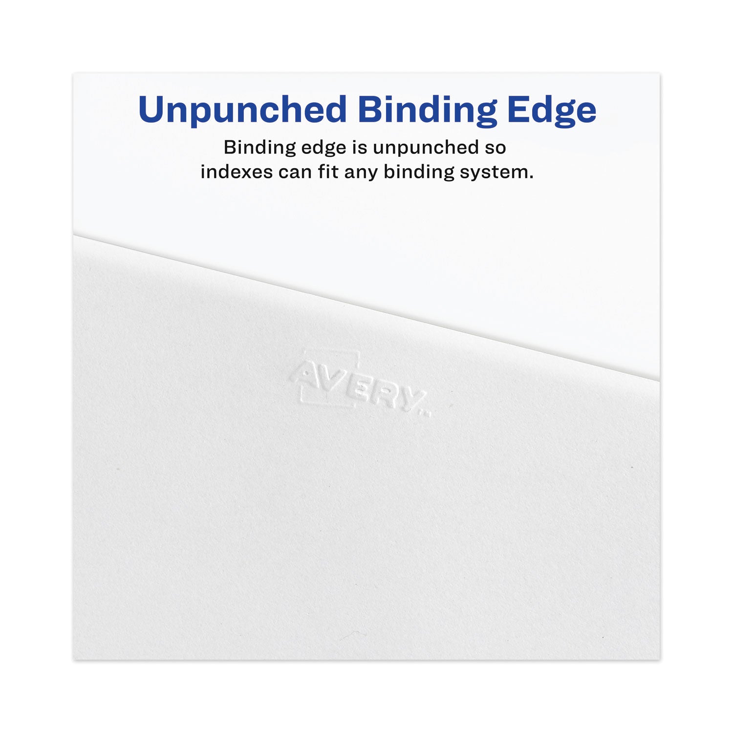 Avery® Avery-Style Preprinted Legal Bottom Tab Divider, 26-Tab, Exhibit A, 11 x 8.5, White, 25/PK