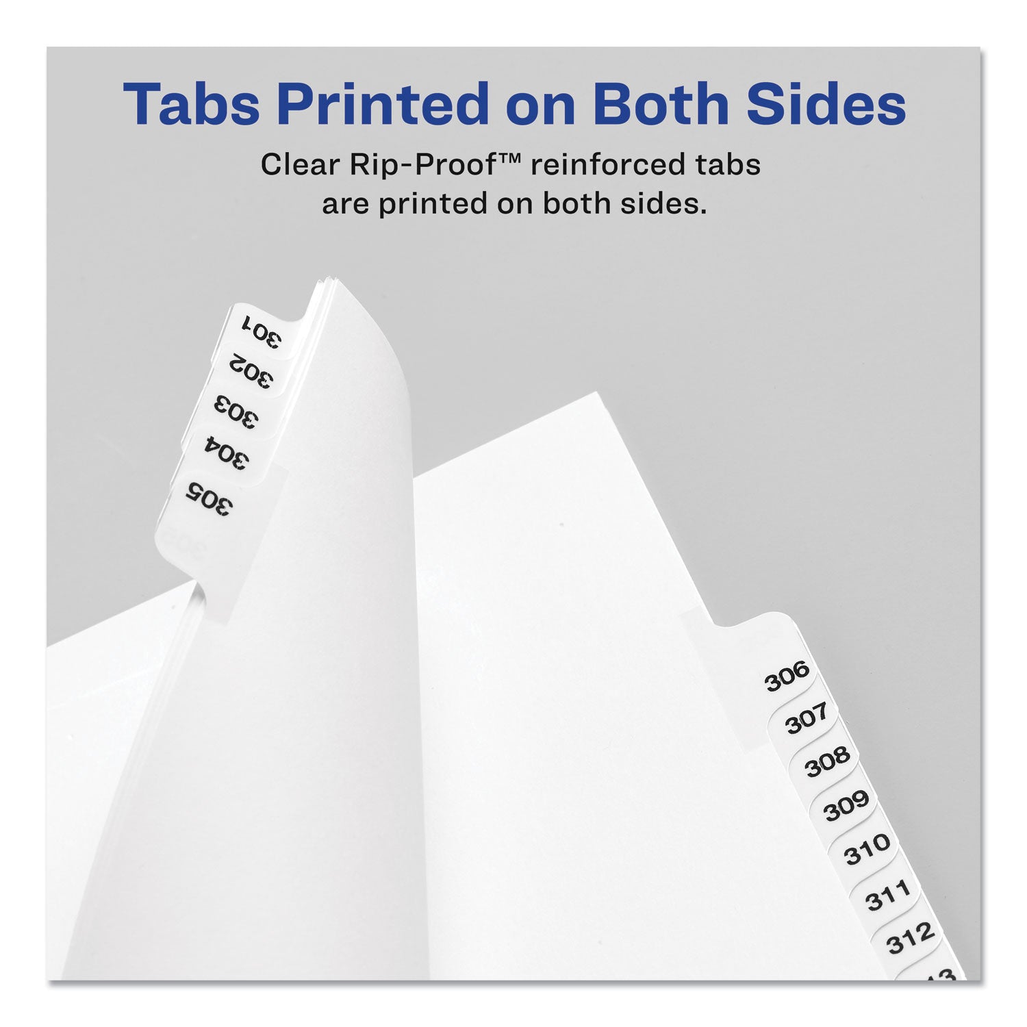 Avery® Avery-Style Preprinted Legal Bottom Tab Divider, 26-Tab, Exhibit A, 11 x 8.5, White, 25/PK