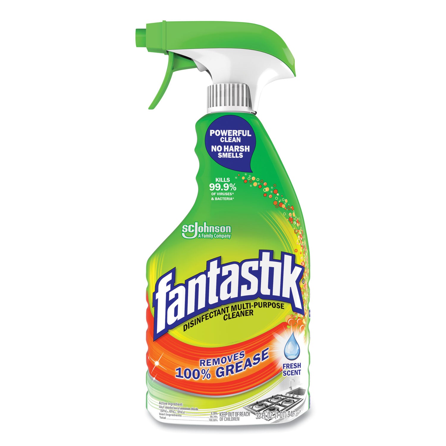 SC JOHNSON Disinfectant Multi-Purpose Cleaner Fresh Scent, 32 oz Spray Bottle - Flipcost