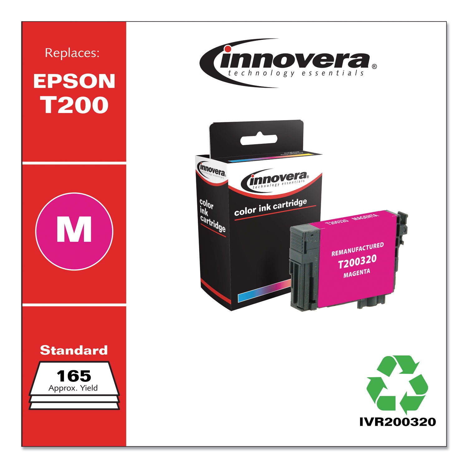 Innovera® Remanufactured Magenta Ink, Replacement for T200 (T200320), 165 Page-Yield