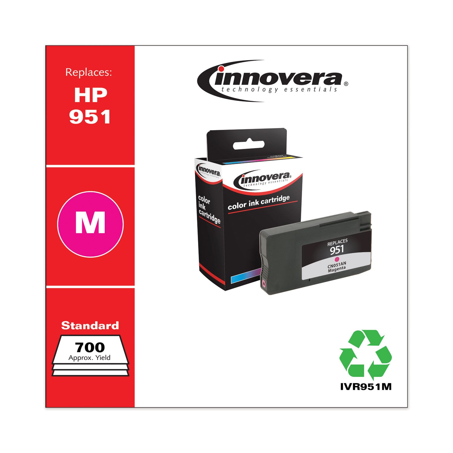 Remanufactured Magenta Ink, Replacement for 951 (CN051AN), 700 Page-Yield Innovera® Flipcost