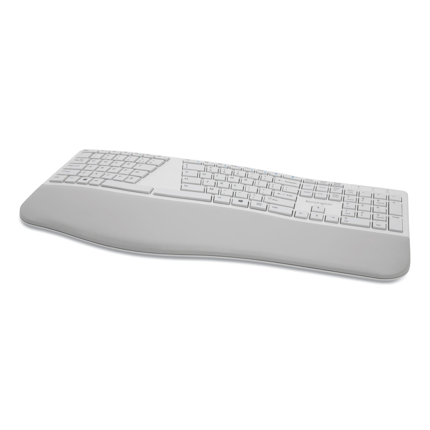 Kensington® Pro Fit Ergo Wireless Keyboard, 18.98 x 9.92 x 1.5, Gray