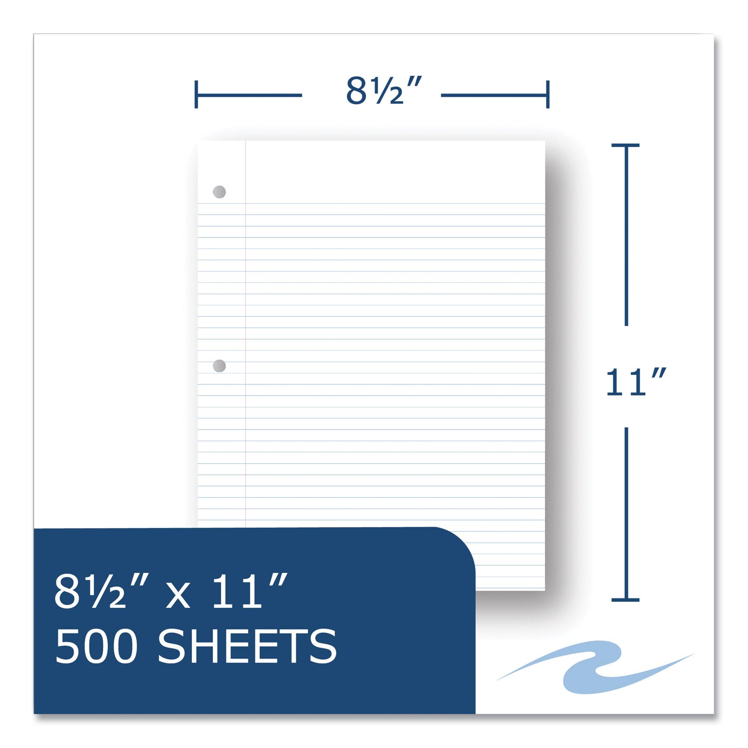 Roaring Spring® Notebook Filler Paper, 8.5 x 11, College Rule, 500/Pack