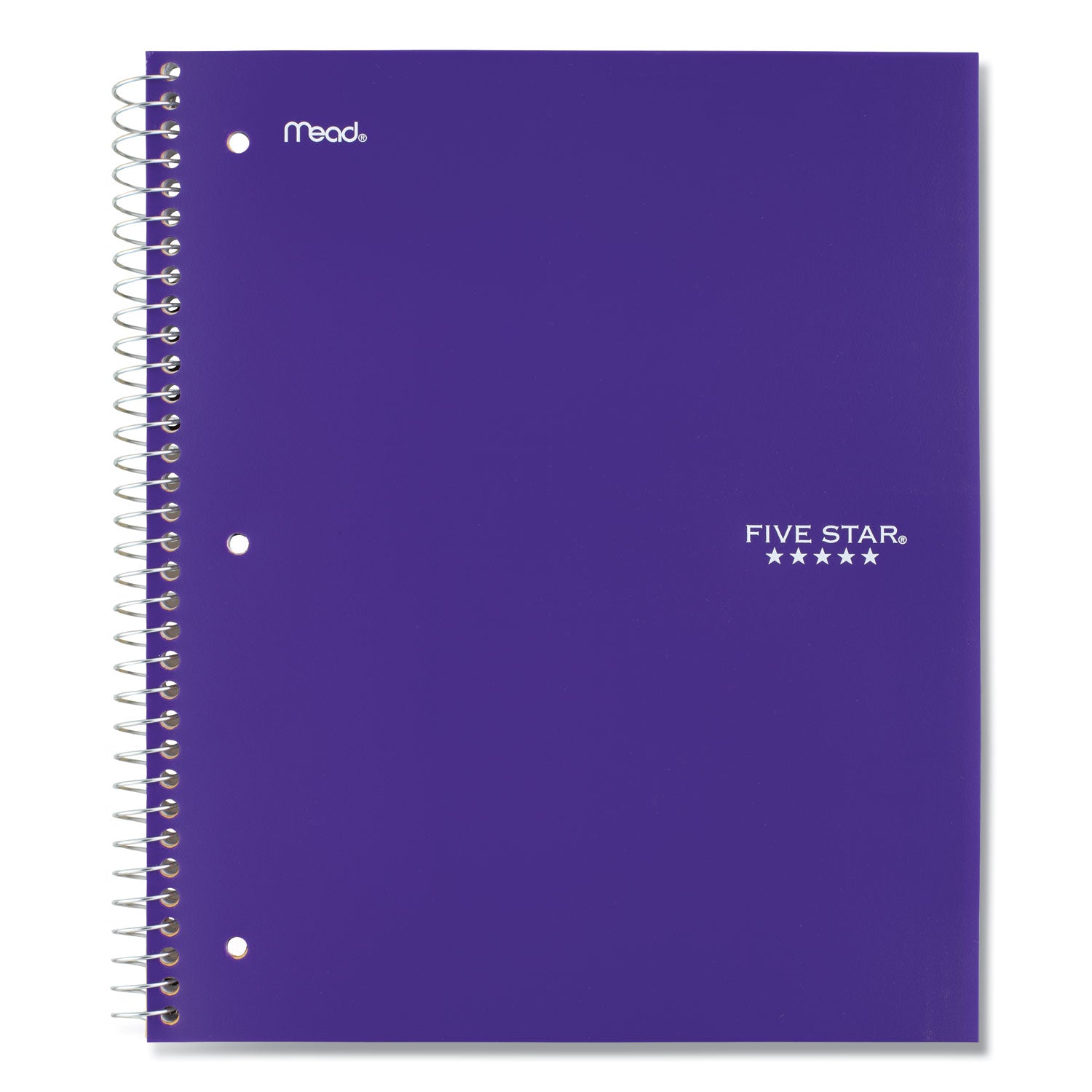 Five Star® Wirebound Notebook with Eight Pockets, 5-Subject, Wide/Legal Rule, Randomly Assorted Cover Color, (200) 10.5 x 8 Sheets