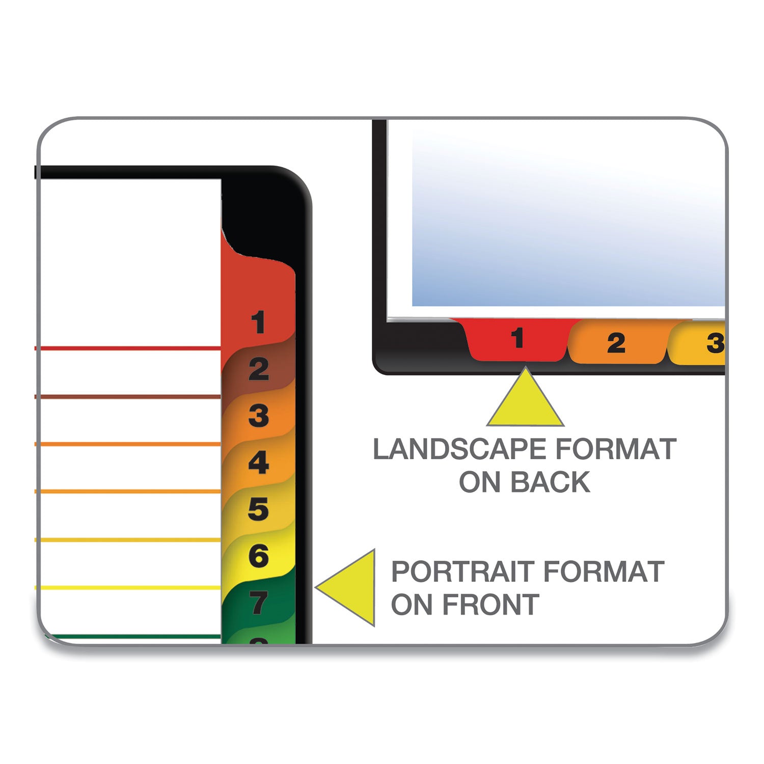 Cardinal® OneStep Printable Table of Contents and Dividers, 31-Tab, 1 to 31, 11 x 8.5, White, Assorted Tabs, 1 Set