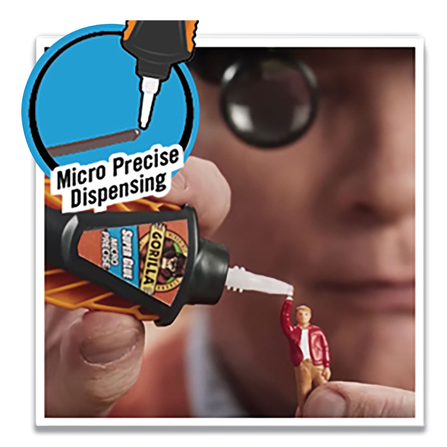 Gorilla® Super Glue Micro Precise, 0.19 oz, Dries Clear, 4/Carton