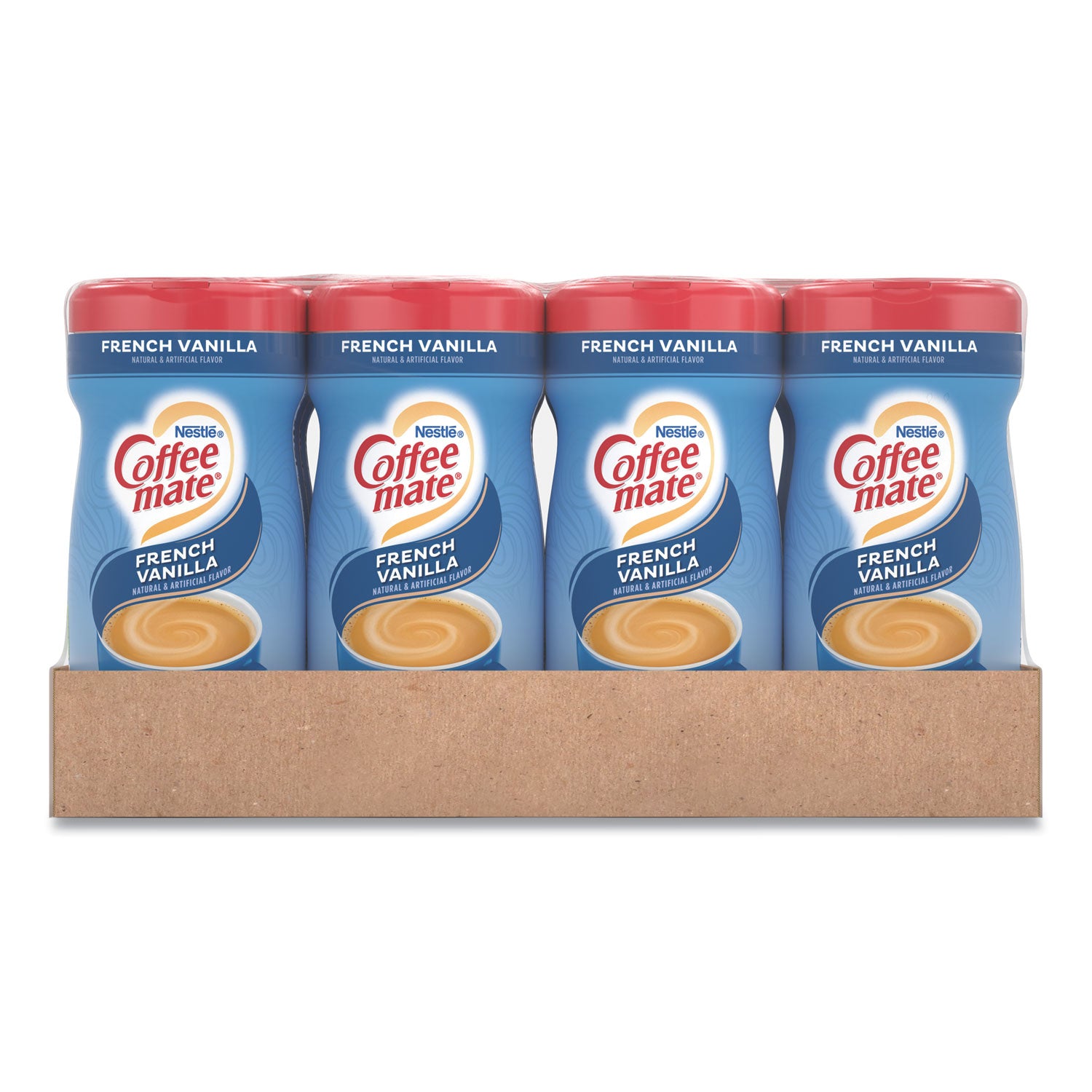 Coffee mate® Non-Dairy Powdered Creamer, French Vanilla, 15 oz Canister, 12/Carton