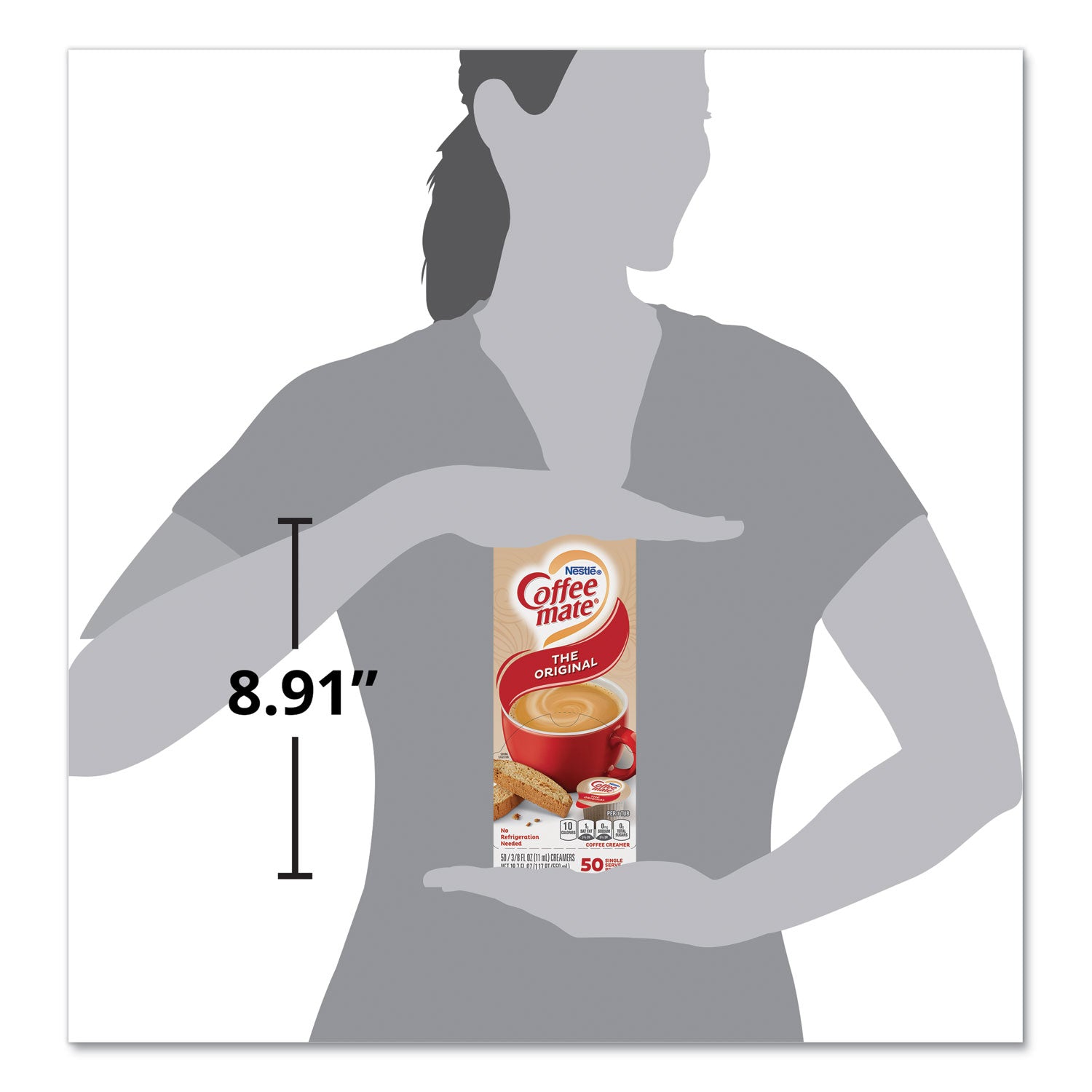 Coffee mate® Liquid Coffee Creamer, Original, 0.38 oz Mini Cups, 50/Box, 4 Boxes/Carton, 200 Total/Carton