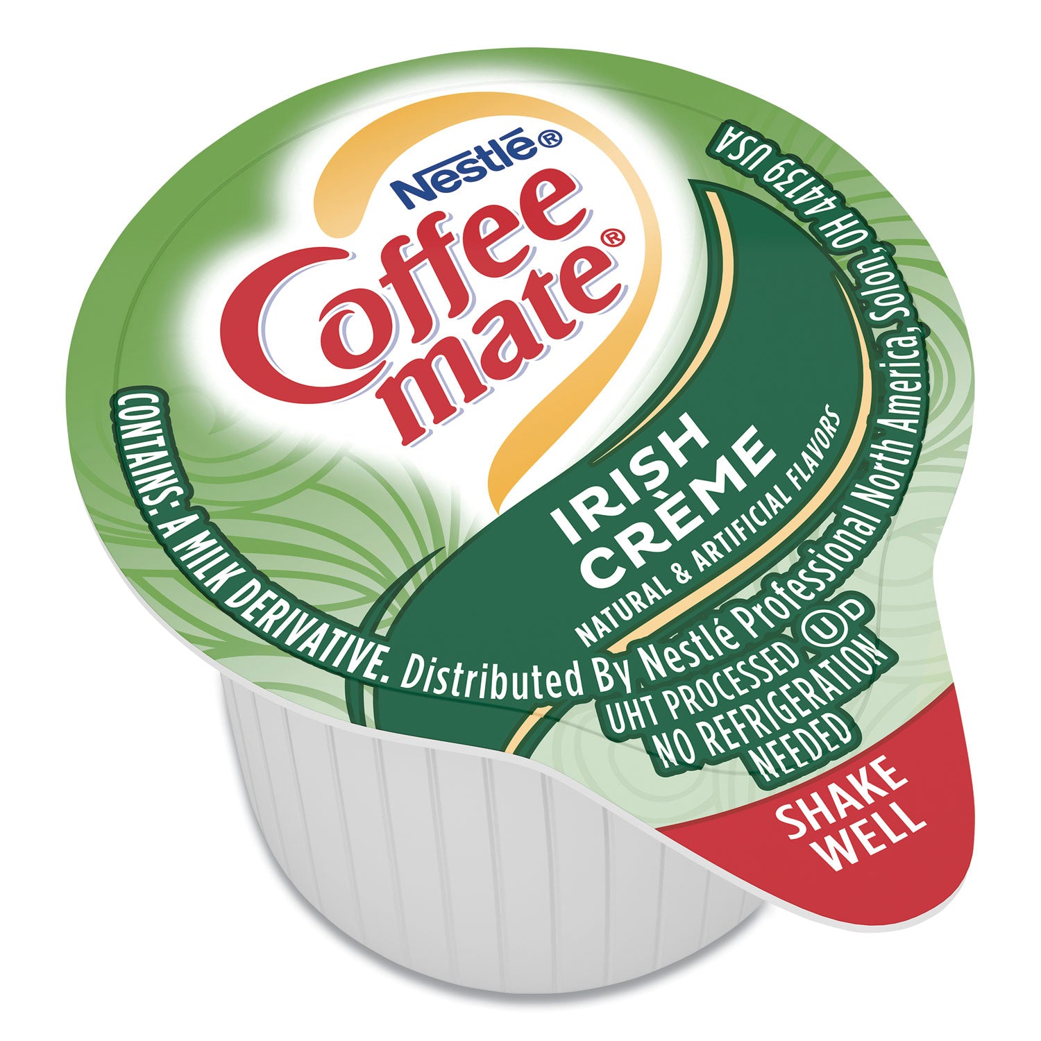 Coffee mate® Liquid Coffee Creamer, Irish Creme, 0.38 oz Mini Cups, 50/Box, 4 Boxes/Carton, 200 Total/Carton