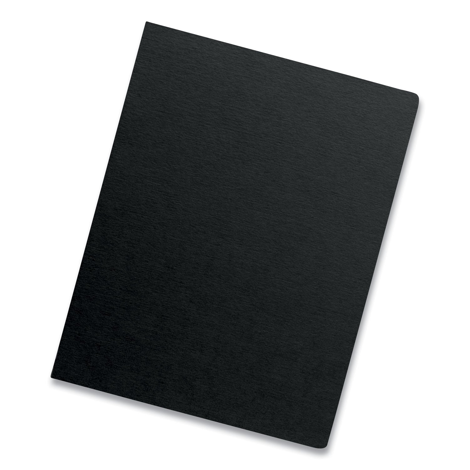 Fellowes® Futura Presentation Covers for Binding Systems, Opaque Black, 11.25 x 8.75, Unpunched, 25/Pack