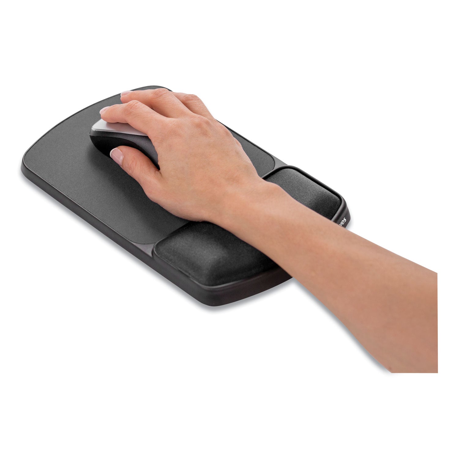 Fellowes® Gel Mouse Pad with Wrist Rest, 6.25 x 10.12, Graphite/Platinum