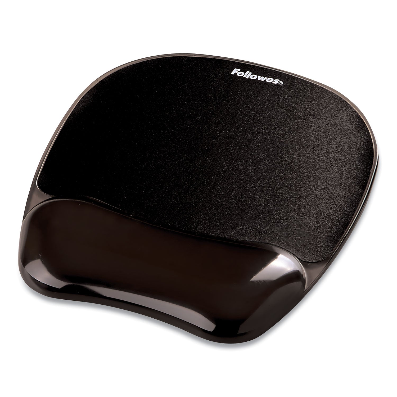 Fellowes® Gel Crystals Mouse Pad with Wrist Rest, 7.87 x 9.18, Black