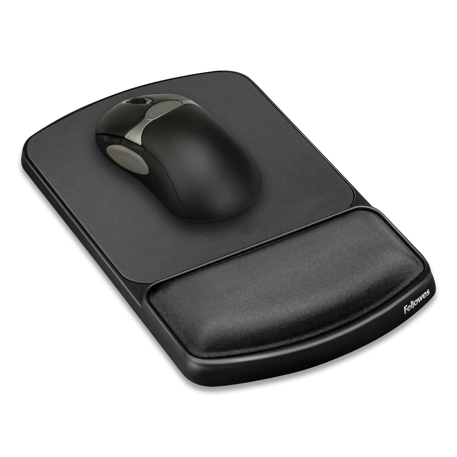 Fellowes® Gel Mouse Pad with Wrist Rest, 6.25 x 10.12, Graphite/Platinum