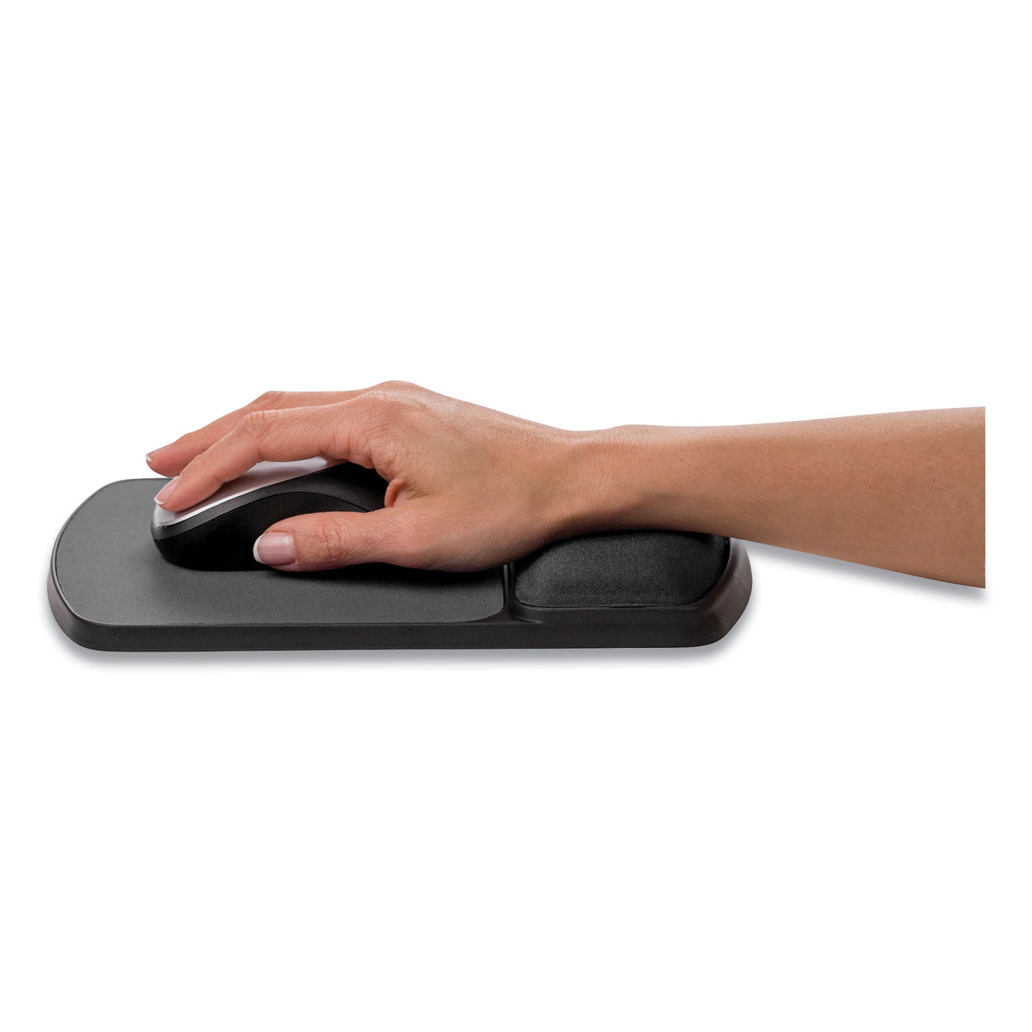 Fellowes® Gel Mouse Pad with Wrist Rest, 6.25 x 10.12, Graphite/Platinum