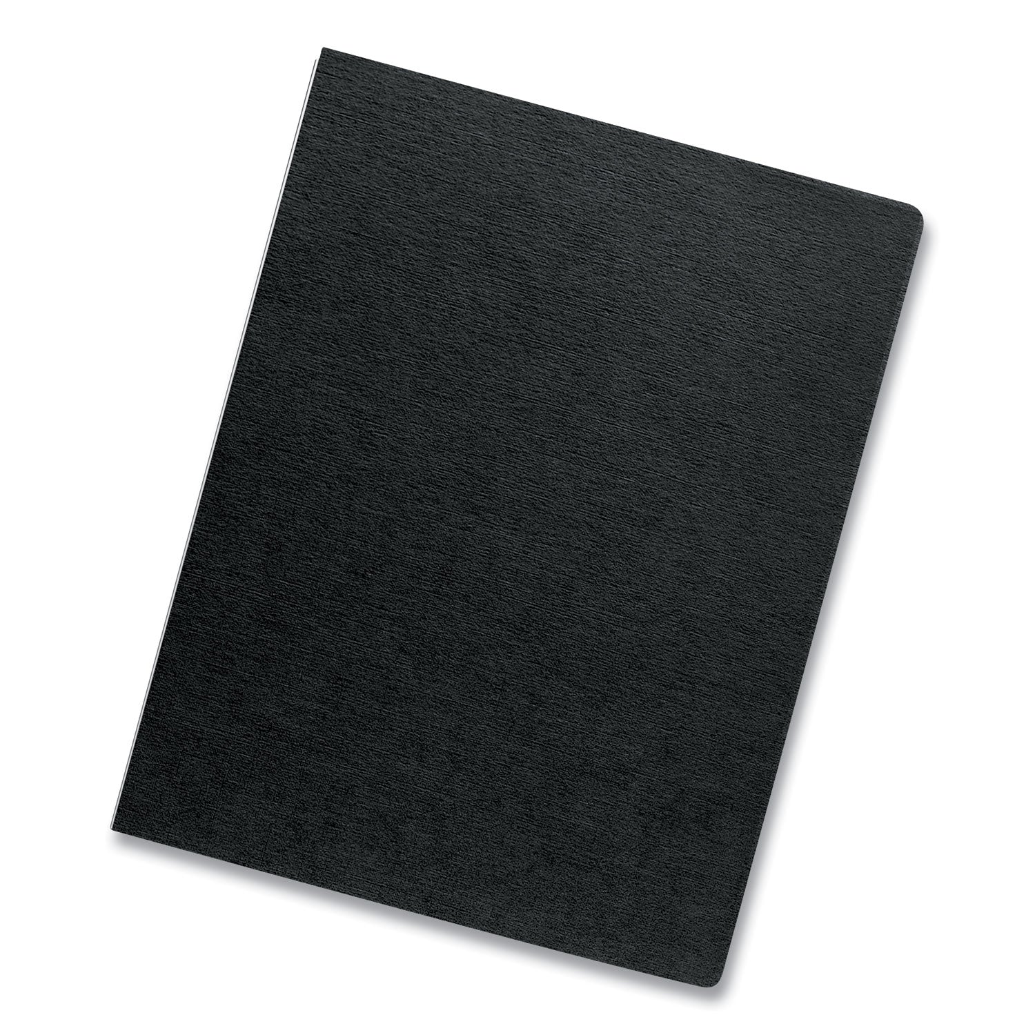 Fellowes® Expressions Linen Texture Presentation Covers for Binding Systems, Black, 11.25 x 8.75, Unpunched, 200/Pack