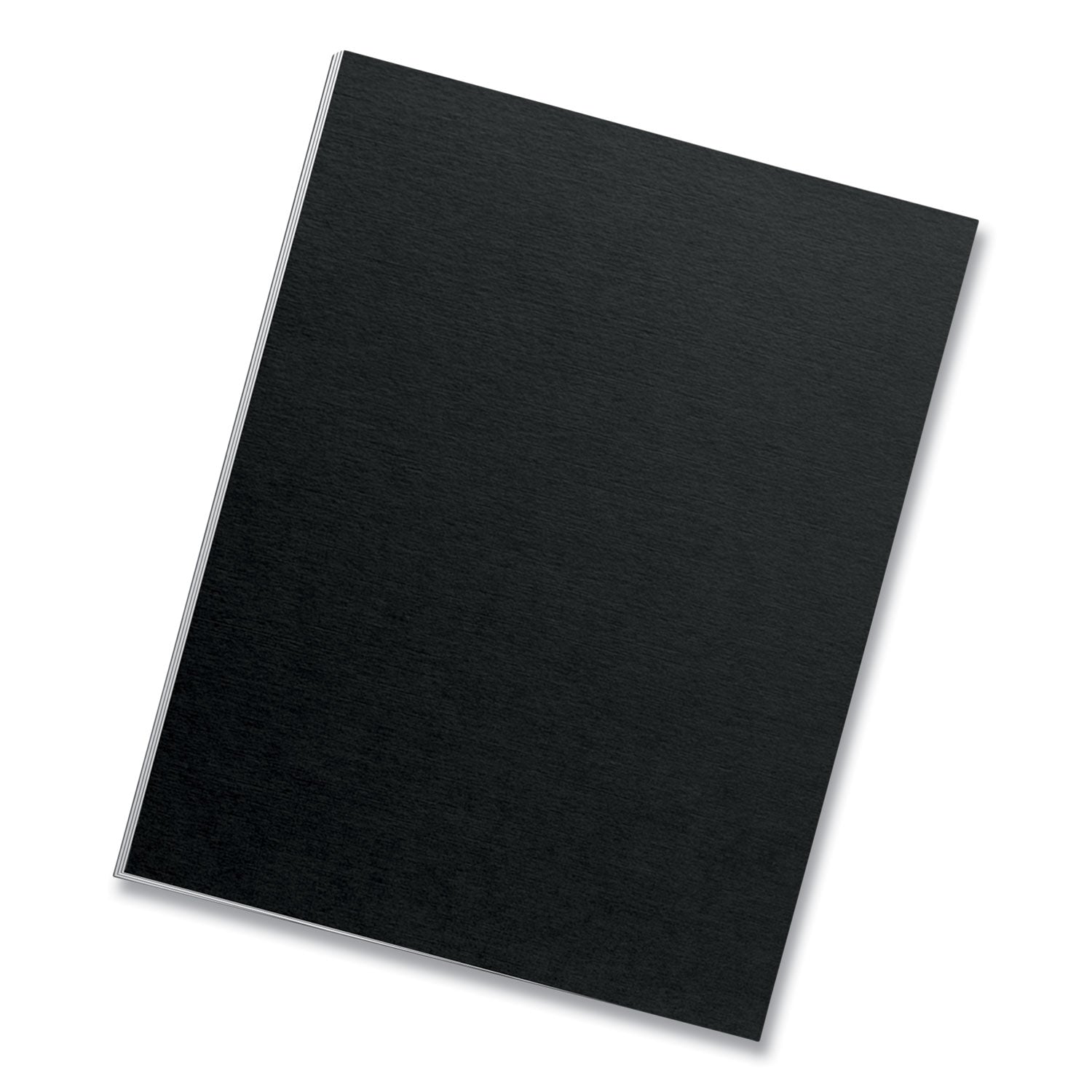 Fellowes® Futura Presentation Covers for Binding Systems, Opaque Black, 11 x 8.5, Unpunched, 25/Pack