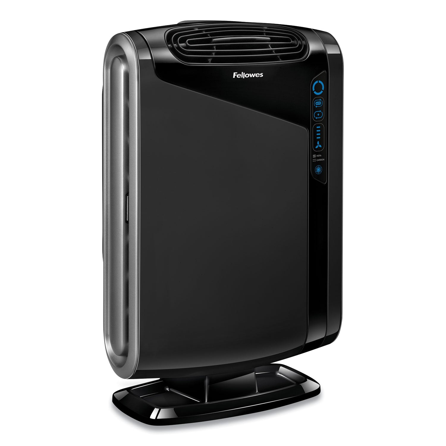 Fellowes® HEPA and Carbon Filtration Air Purifiers, 300 to 600 sq ft Room Capacity, Black