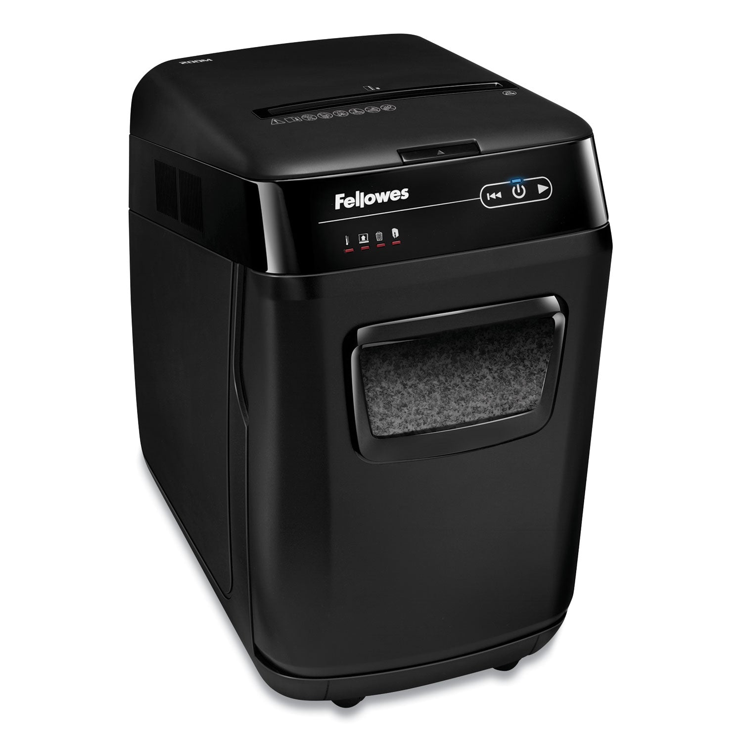 Fellowes® AutoMax 200M Auto Feed Micro-Cut Shredder, 200 Auto/10 Manual Sheet Capacity