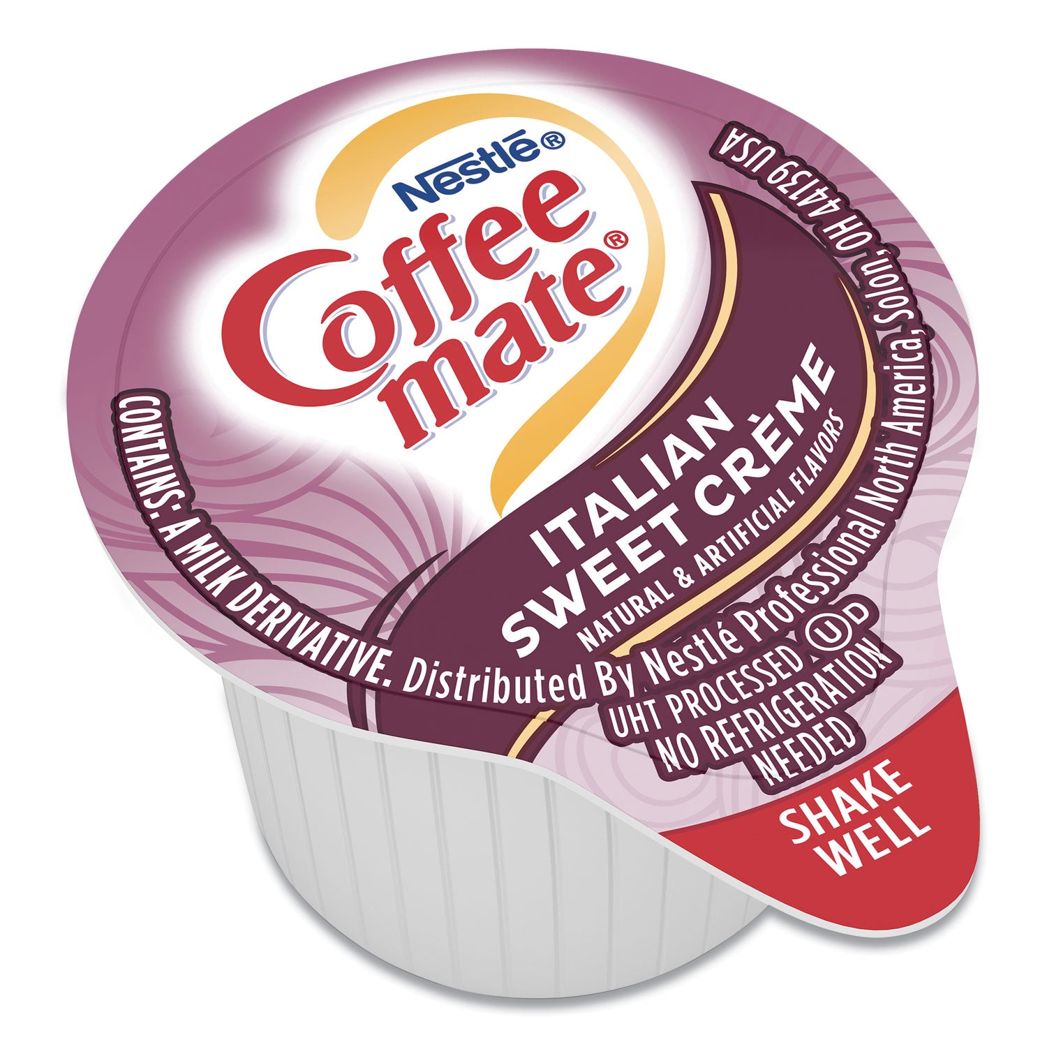 Coffee mate® Liquid Coffee Creamer, Italian Sweet Creme, 0.38 oz Mini Cups, 50/Box