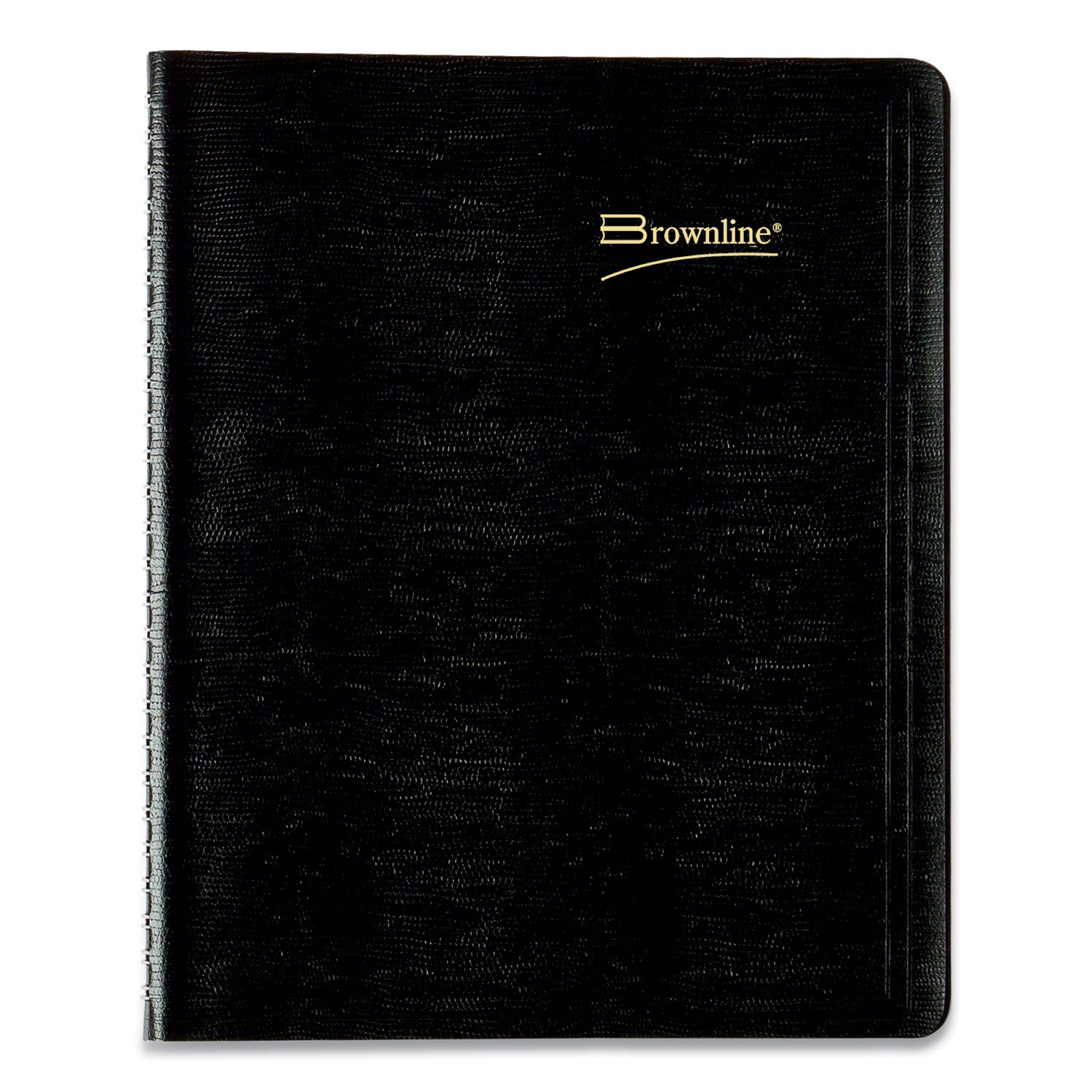 Brownline® Essential Collection 14-Month Ruled Monthly Planner, 8.88 x 7.13, Black Cover, 14-Month: Dec 2024 to Jan 2026