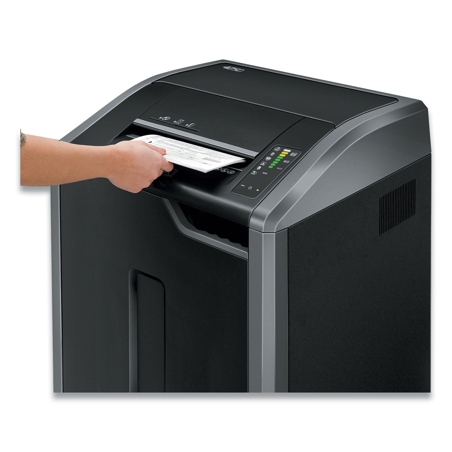 Fellowes® Powershred 425Ci 100% Jam Proof Cross-Cut Shredder, 30 Manual Sheet Capacity, TAA Compliant