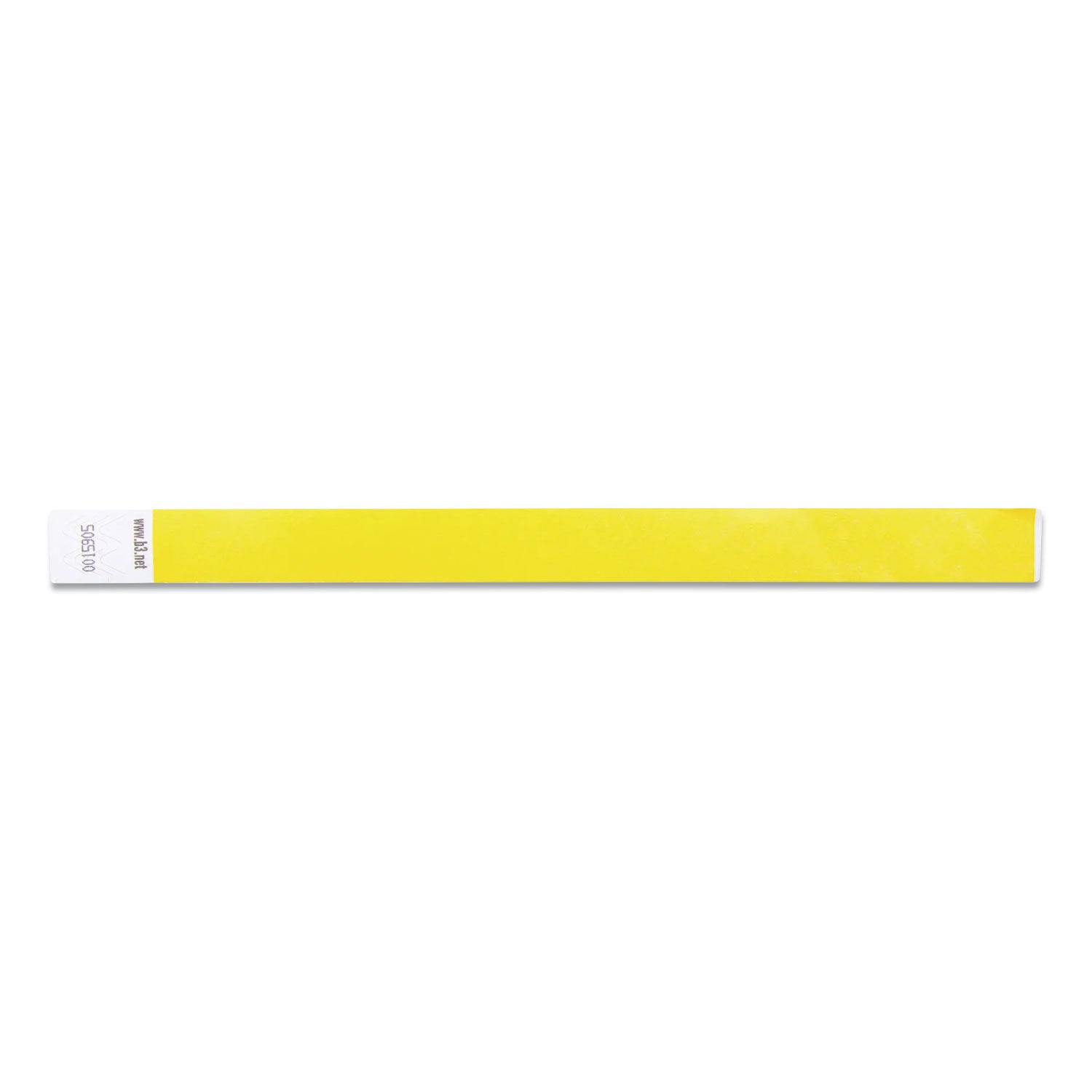 SICURIX® Security Wristbands, Sequentially Numbered, 10" x 0.75", Yellow, 100/Pack