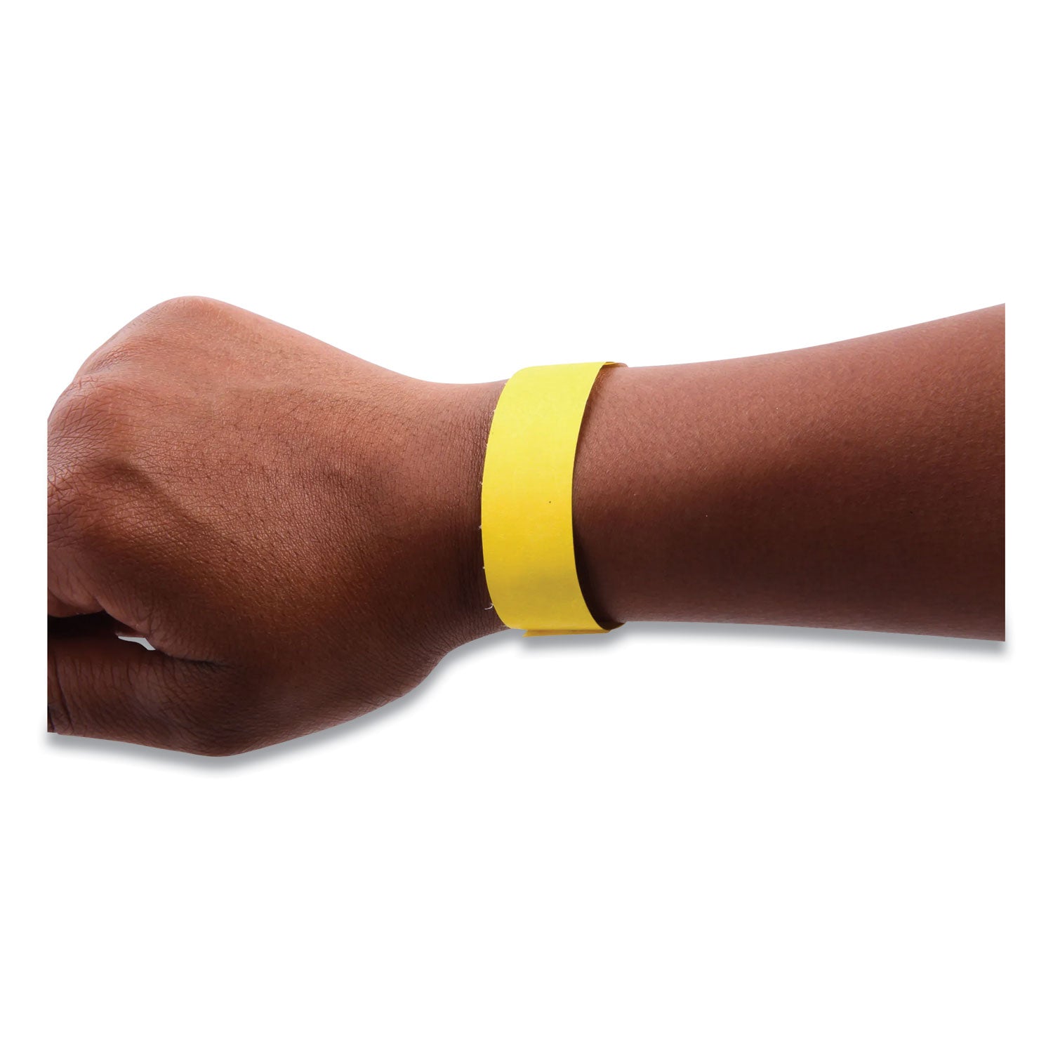 SICURIX® Security Wristbands, Sequentially Numbered, 10" x 0.75", Yellow, 100/Pack