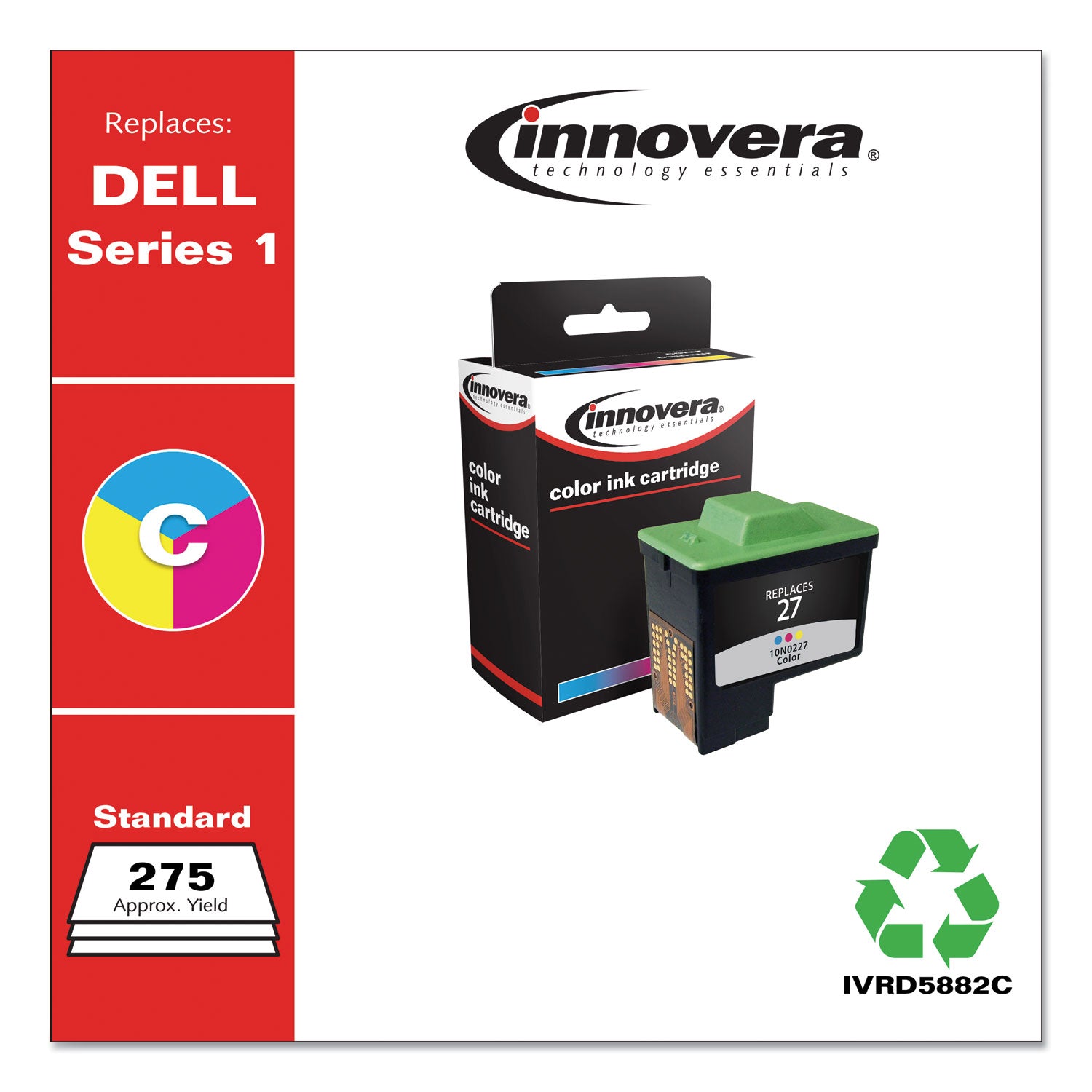 Innovera® Remanufactured Tri-Color High-Yield Ink, Replacement for Series 1 (T0530), 275 Page-Yield