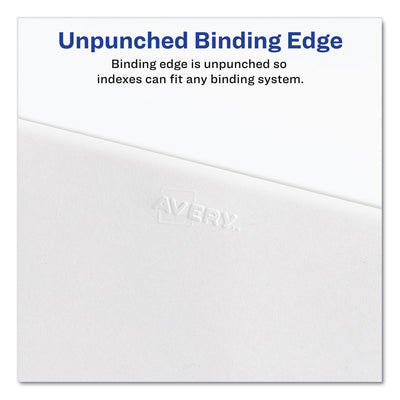 Preprinted Legal Exhibit Side Tab Index Dividers, Avery Style, 26-Tab, Exhibit A to Exhibit Z, 11 x 8.5, White, 1 Set, (1370) - Flipcost