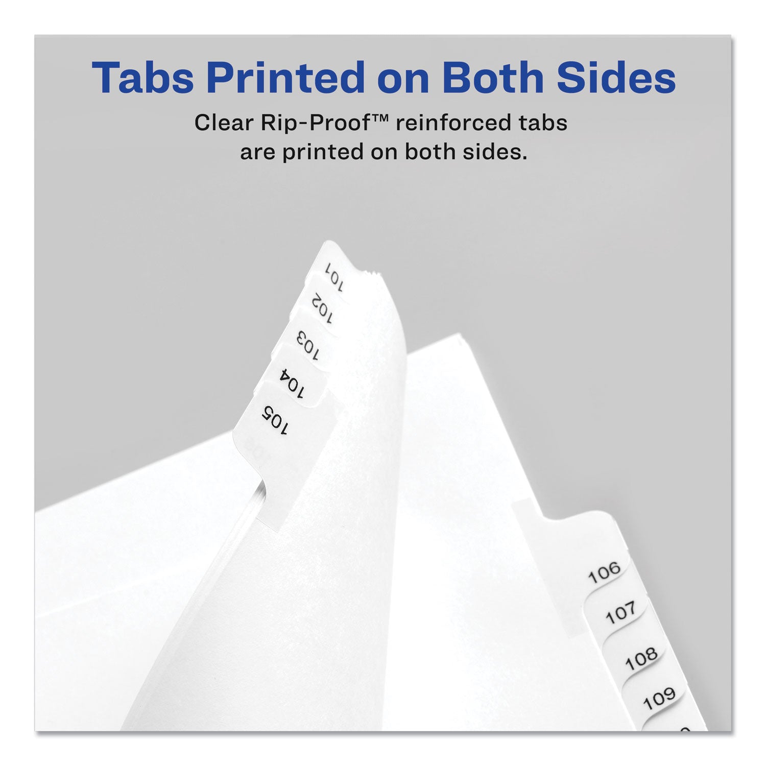 Avery® Preprinted Legal Exhibit Side Tab Index Dividers, Allstate Style, 26-Tab, D, 11 x 8.5, White, 25/Pack