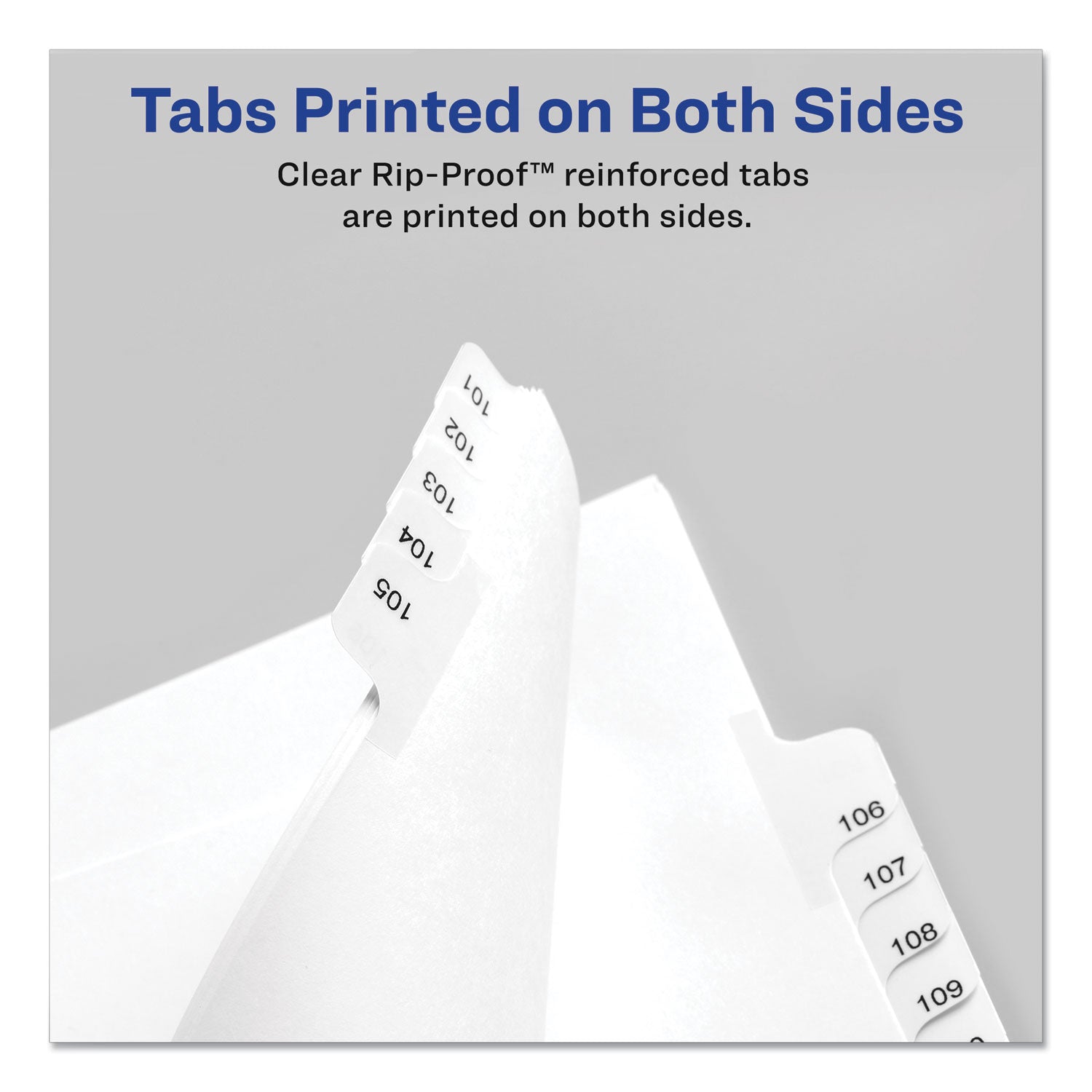 Avery® Preprinted Legal Exhibit Side Tab Index Dividers, Allstate Style, 10-Tab, 5, 11 x 8.5, White, 25/Pack