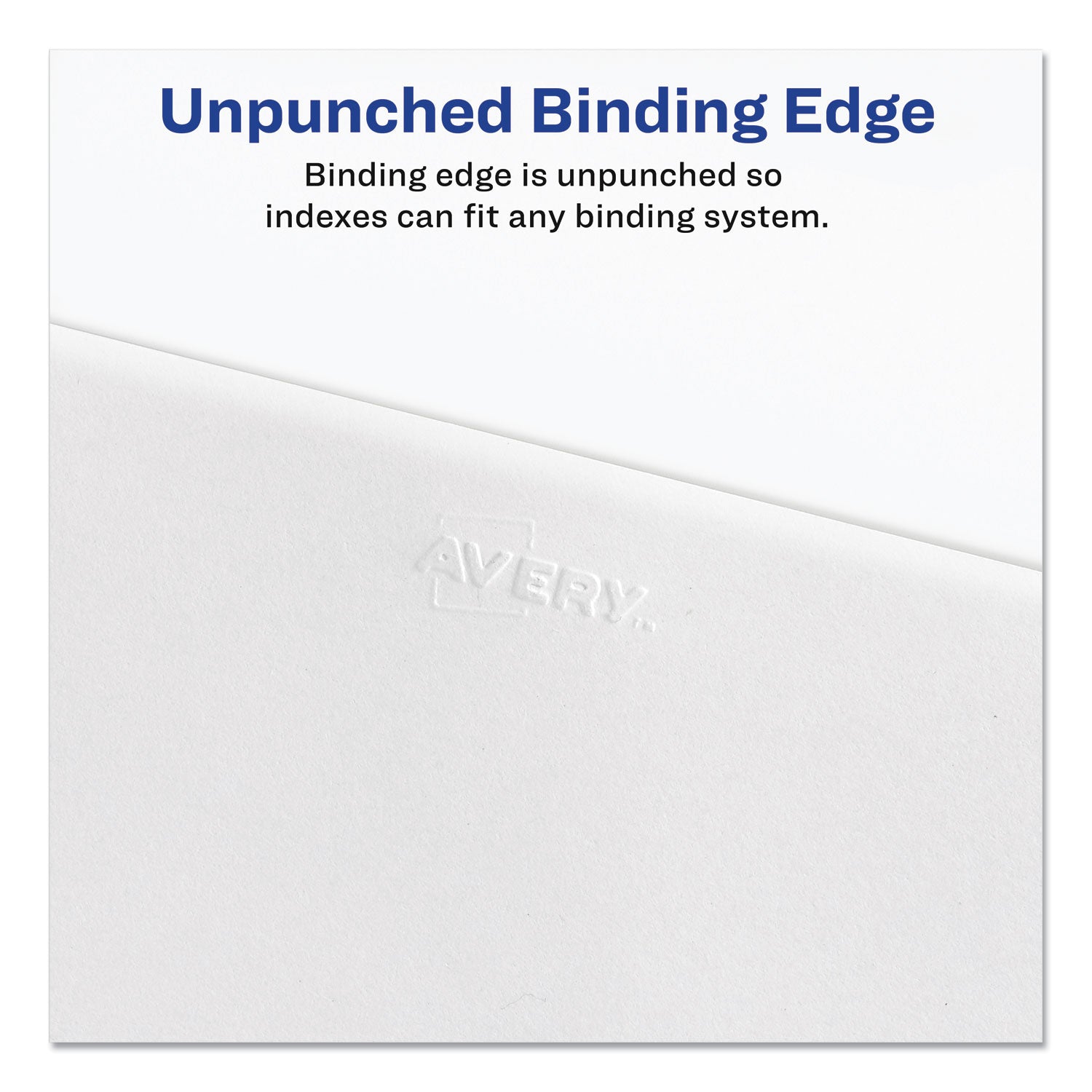 Avery® Preprinted Legal Exhibit Side Tab Index Dividers, Allstate Style, 25-Tab, 1 to 25, 11 x 8.5, White, 1 Set, (1701)