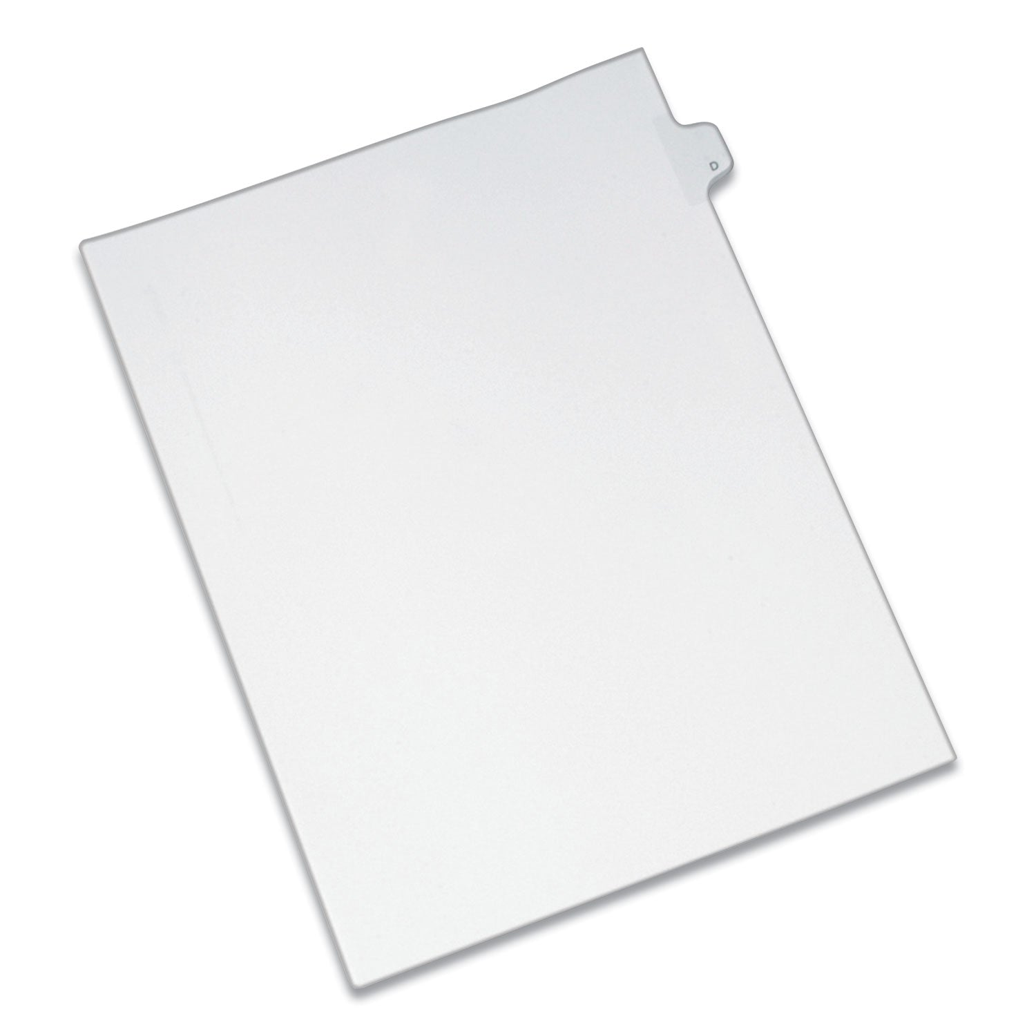 Preprinted Legal Exhibit Side Tab Index Dividers, Allstate Style, 26-Tab, D, 11 x 8.5, White, 25/Pack