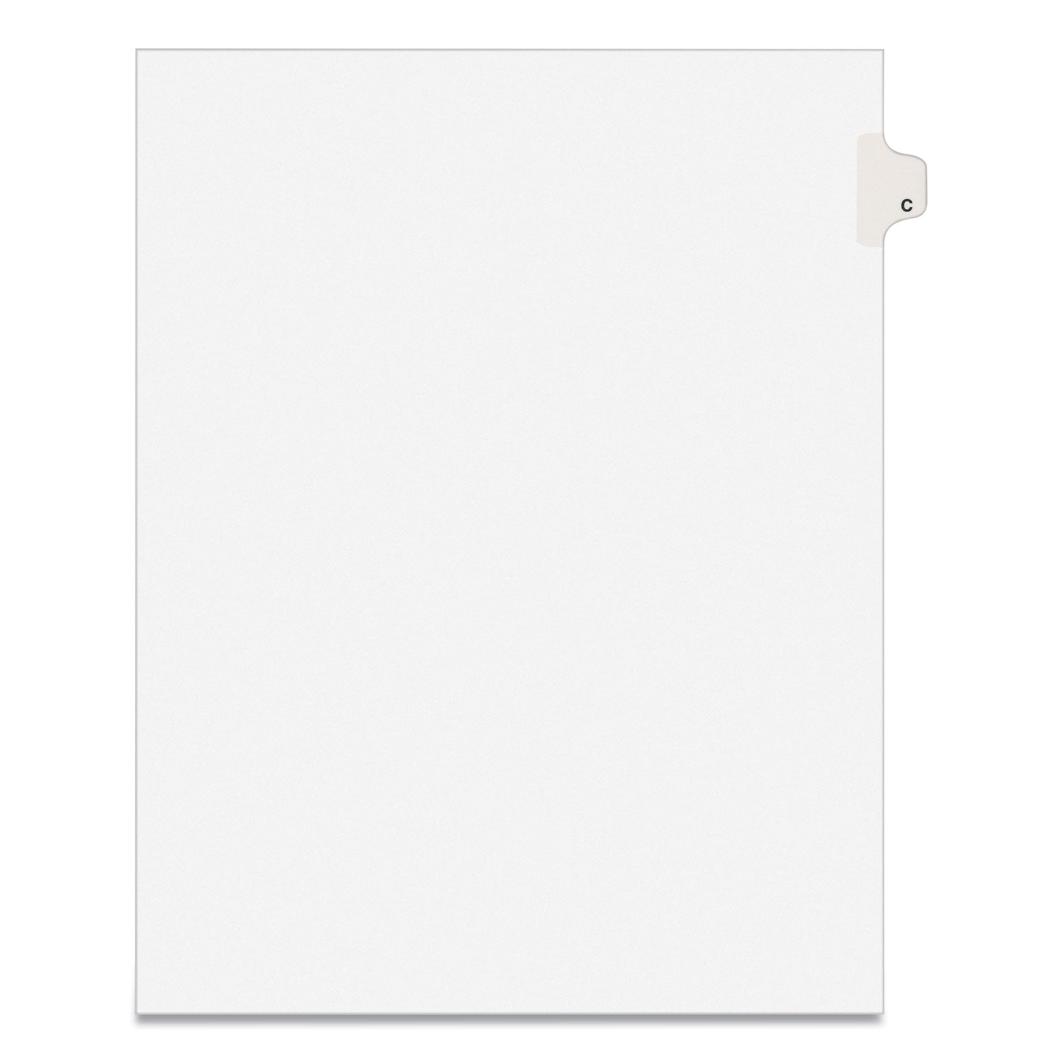 Preprinted Legal Exhibit Side Tab Index Dividers, Avery Style, 26-Tab, C, 11 x 8.5, White, 25/Pack, (1403)